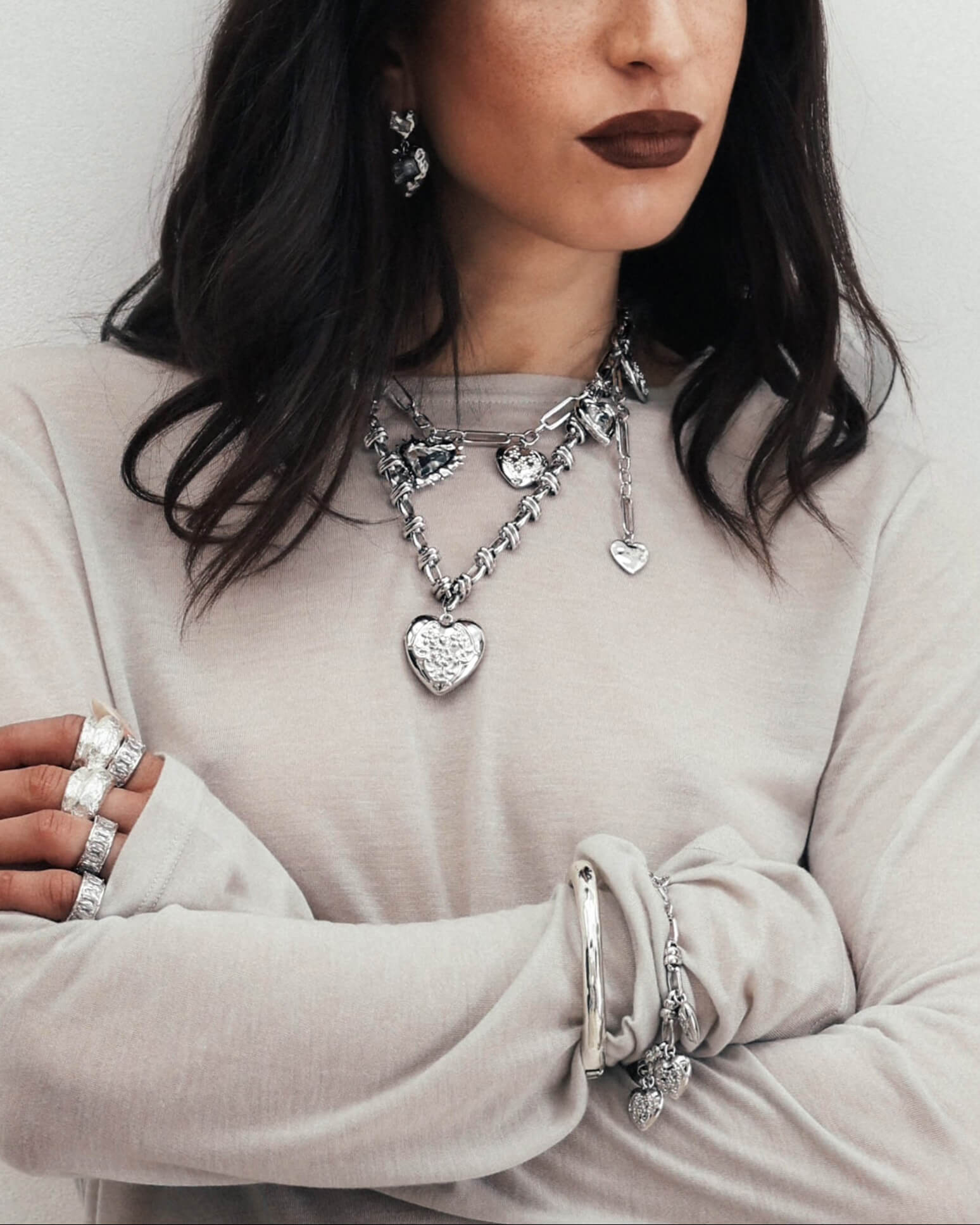 Secret Keeps Openable Heart Necklace in Silver en route jewellery