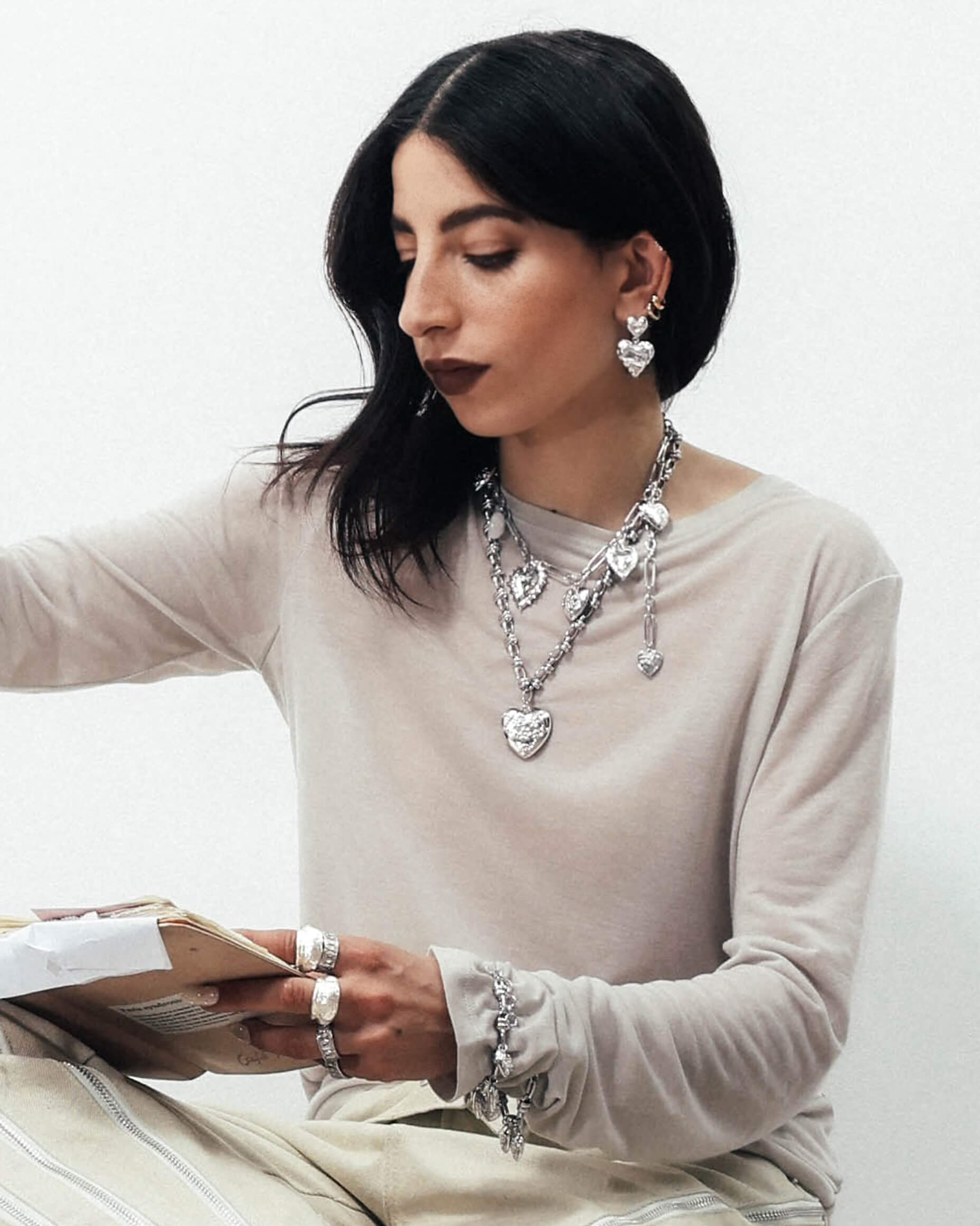 Secret Keeps Openable Heart Necklace in Silver en route jewellery