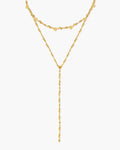 Gold Clusters Necklace Set