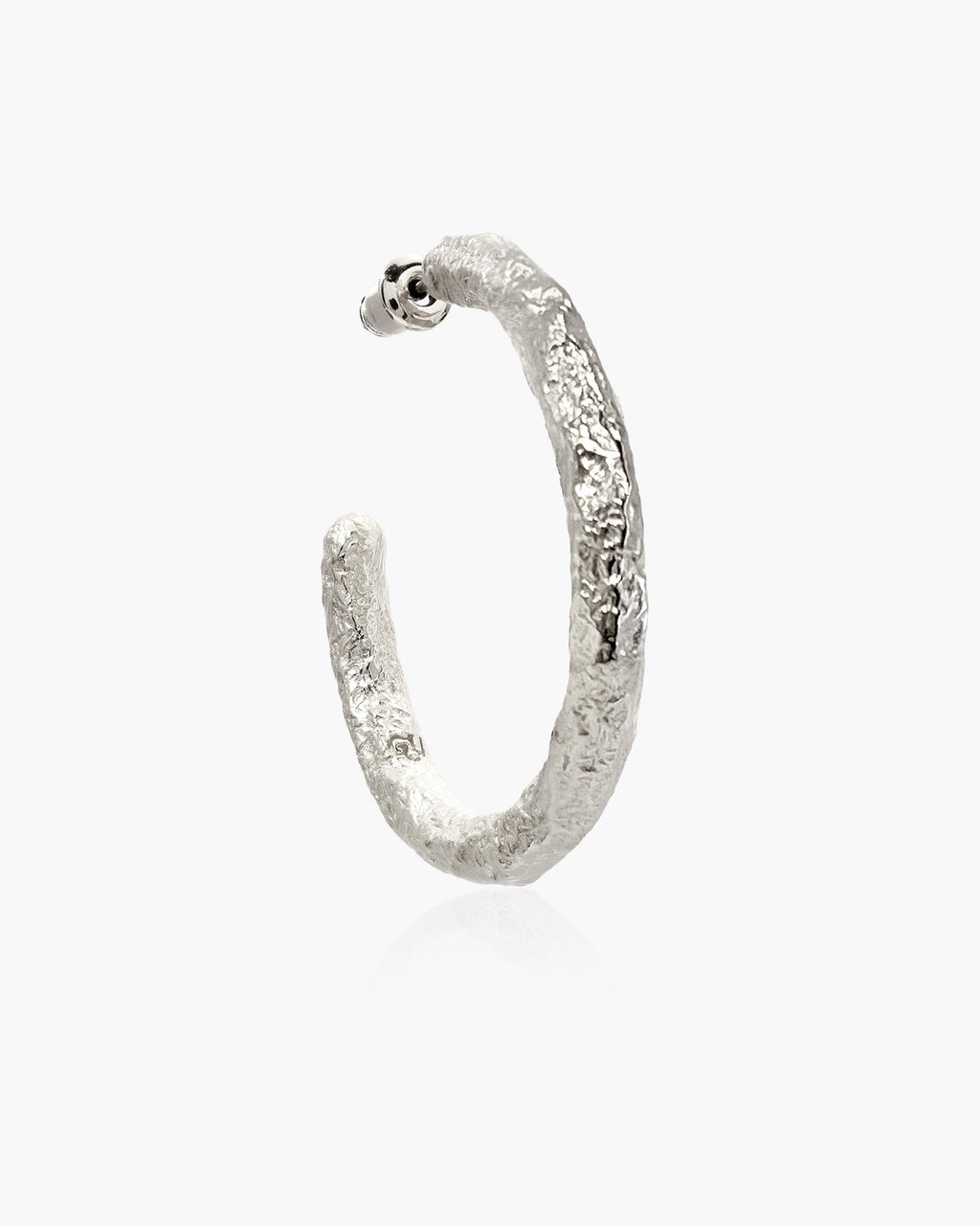 Jenny Large Hoop Earrings in Silver