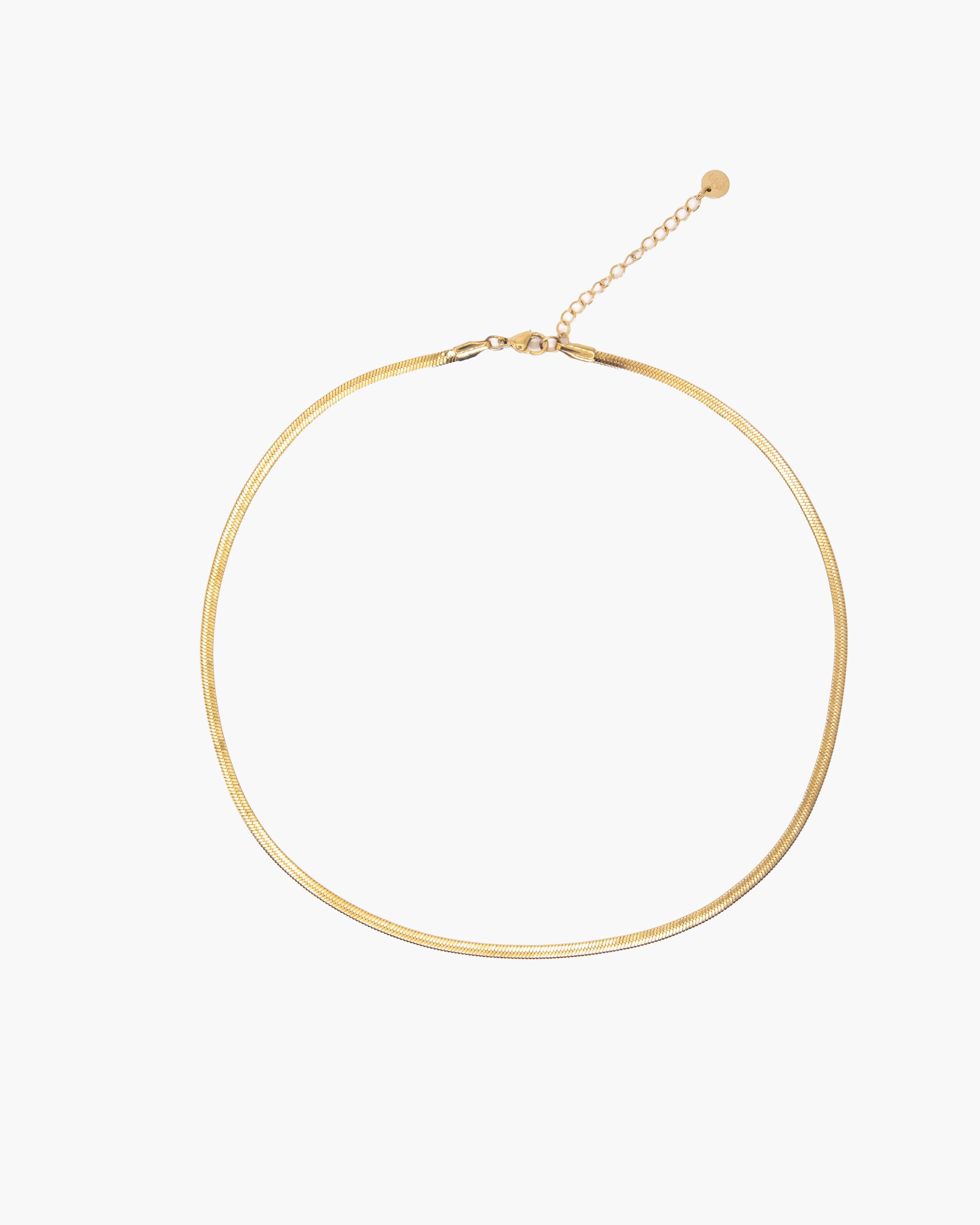 3mm Herringbone Chain Necklace