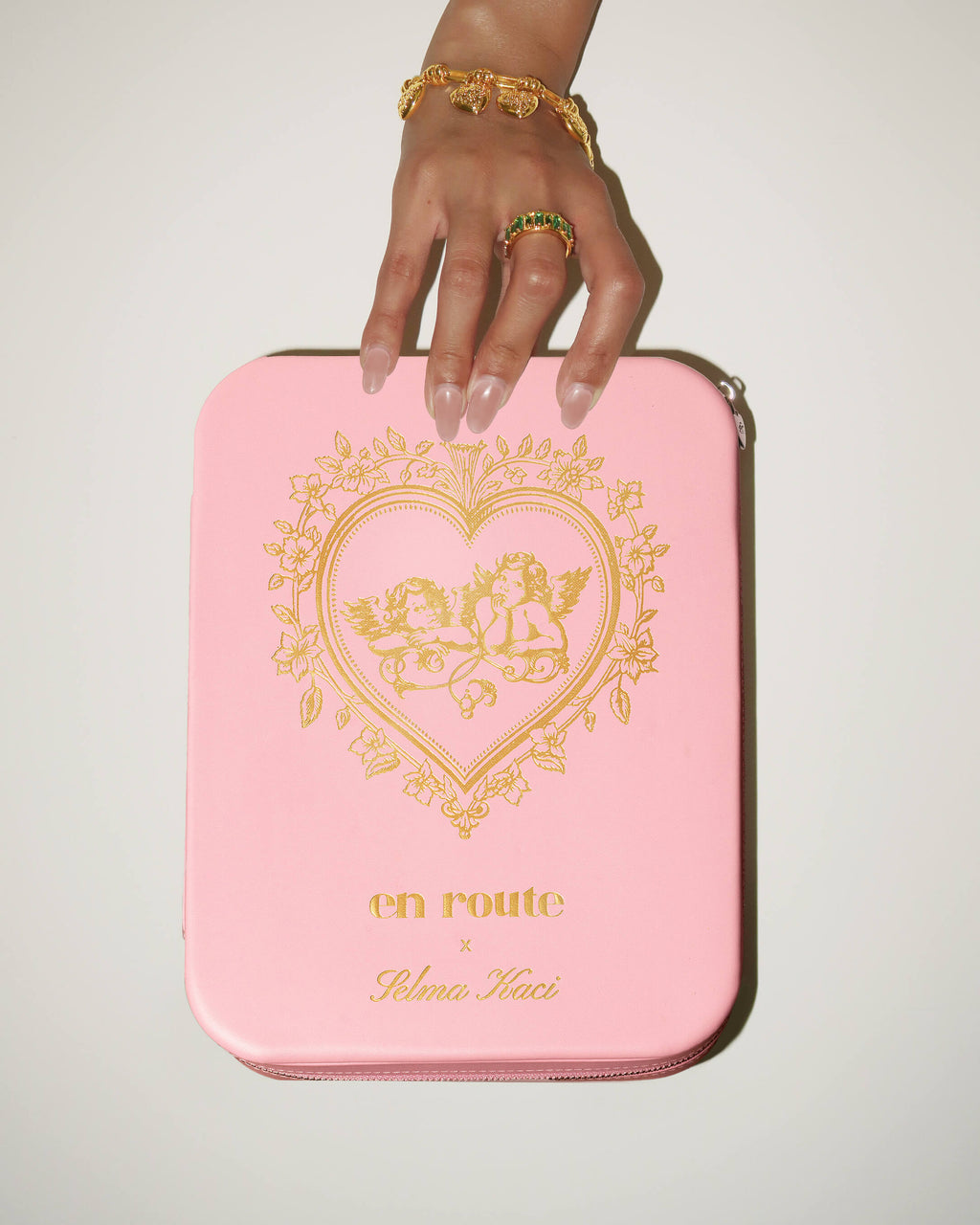 Isola Heart Jewelry Box in Pink en route jewellery