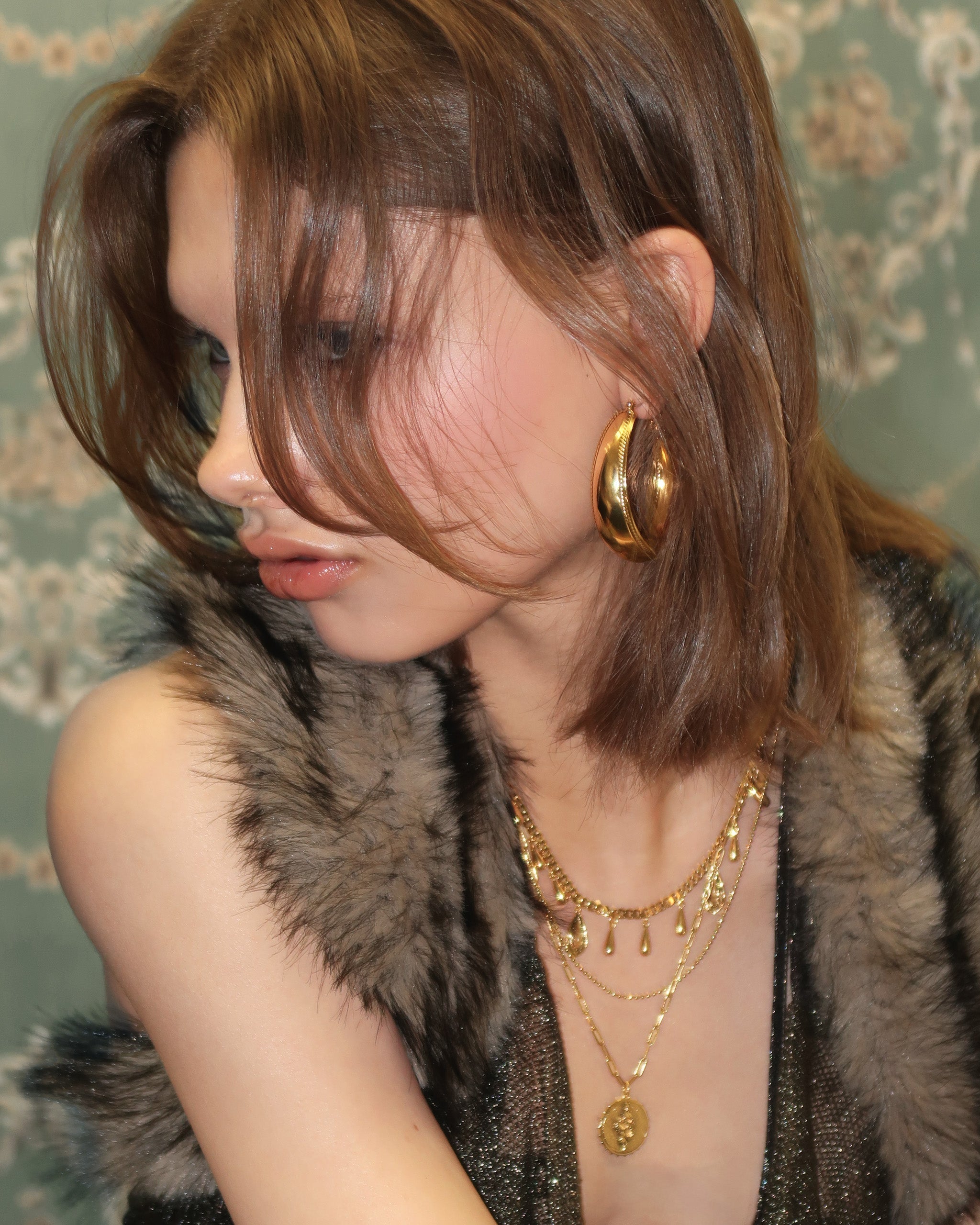Orin Large Hoop Earrings en route jewellery