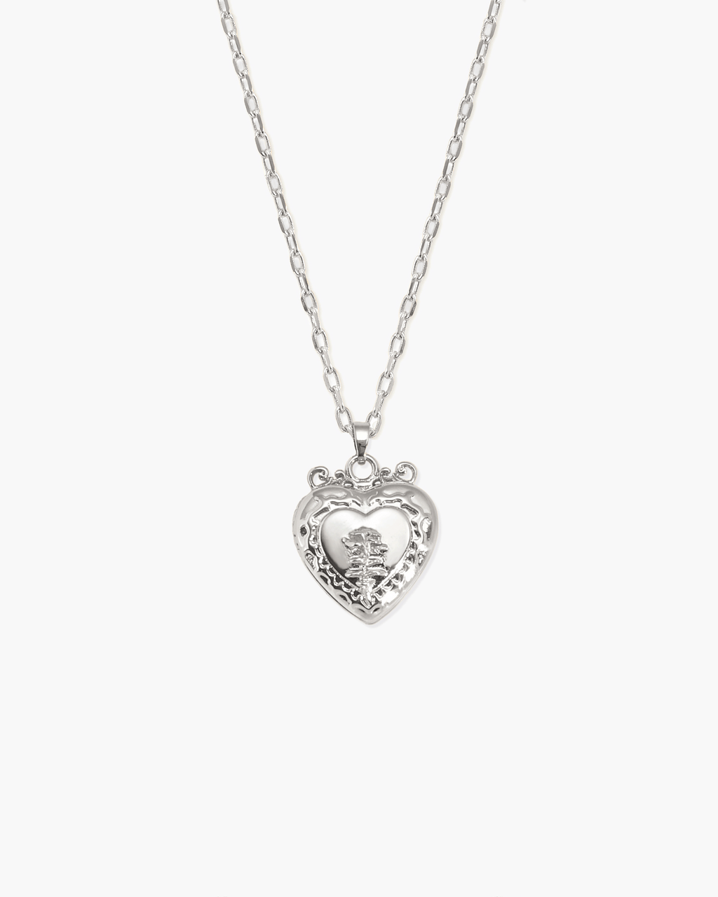 Isabela Locket Necklace in Silver en route jewellery