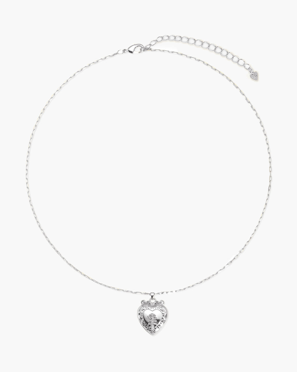 Isabela Locket Necklace in Silver en route jewellery