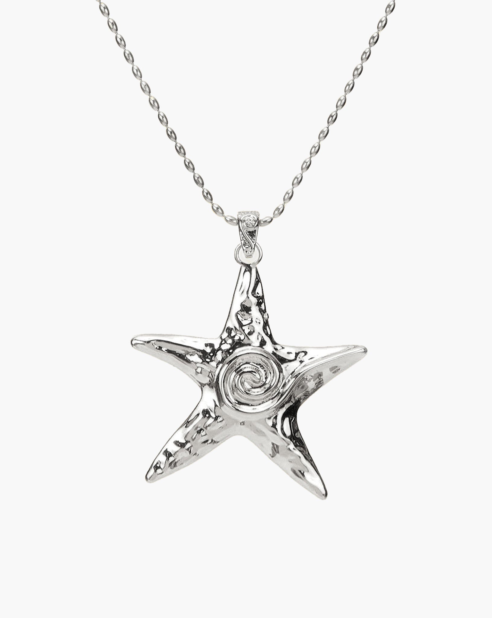 Large Starfish Necklace in Gold en route jewellery