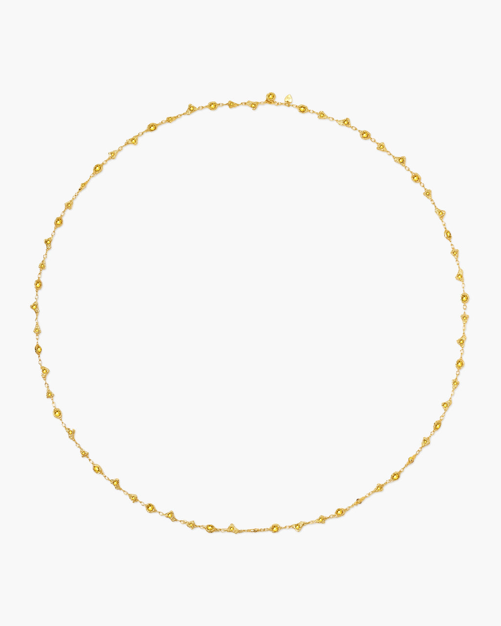 Lemon Crystal Long Chain en route jewellery