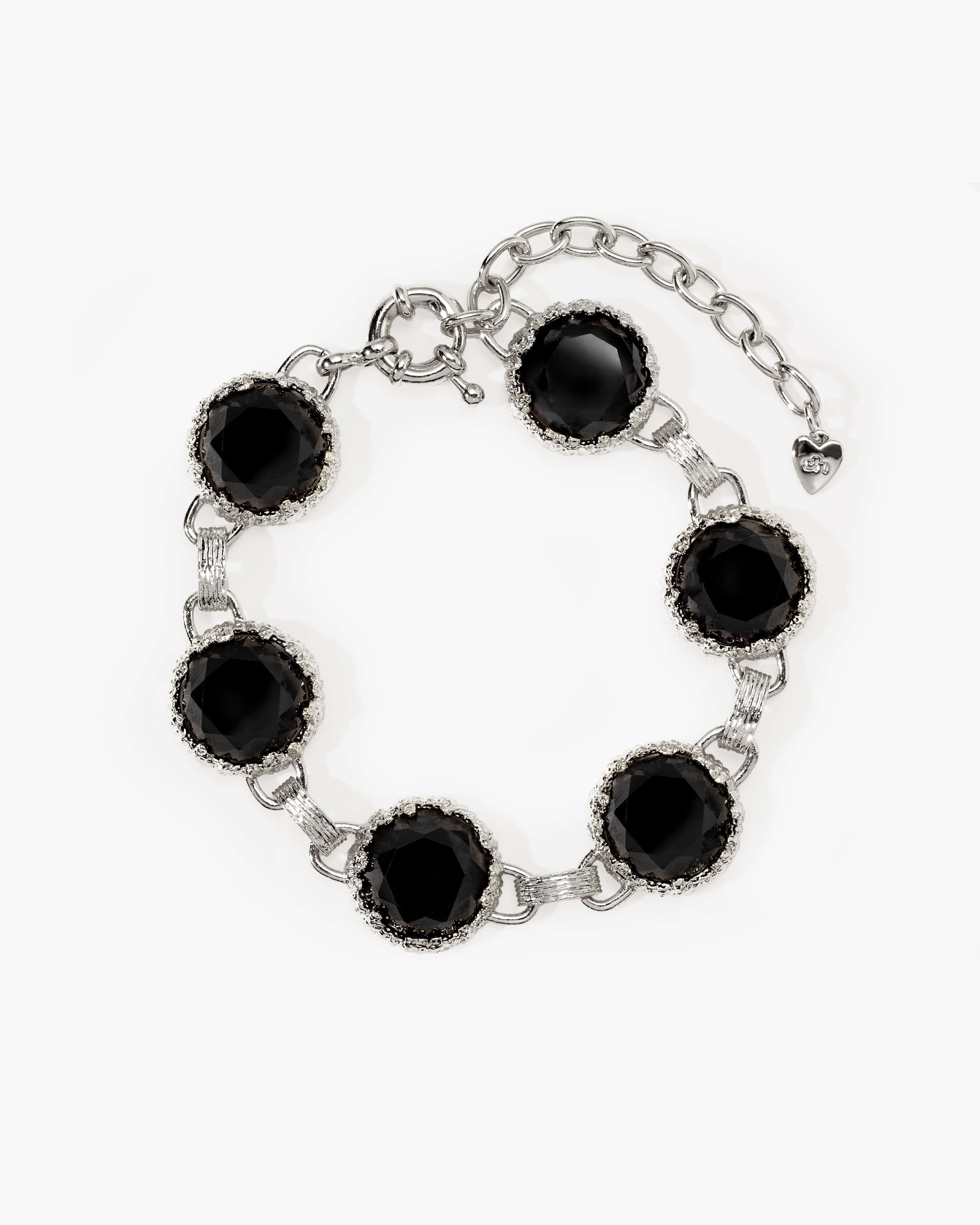 Midnight Quartz Bracelet in Silver en route jewellery