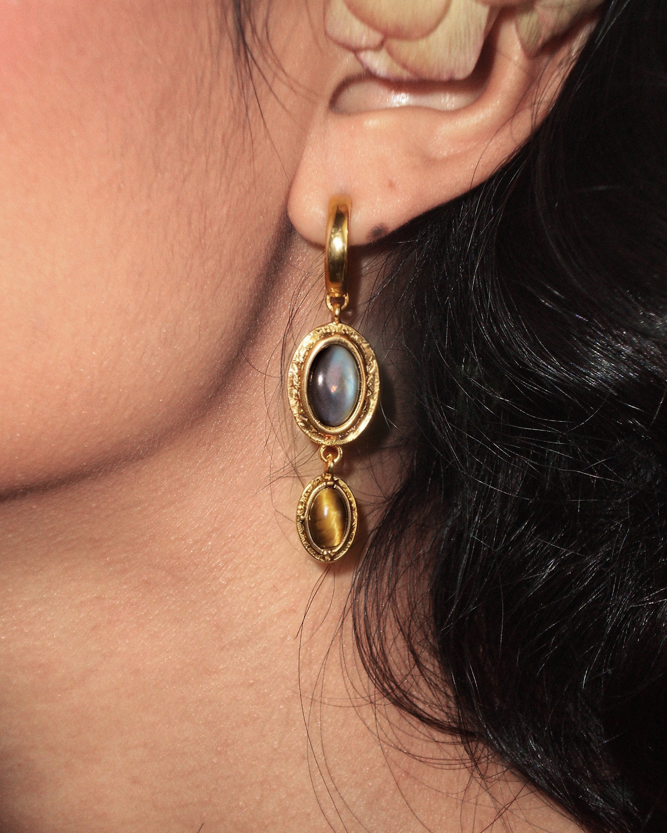 Tiger's Gaze Earrings