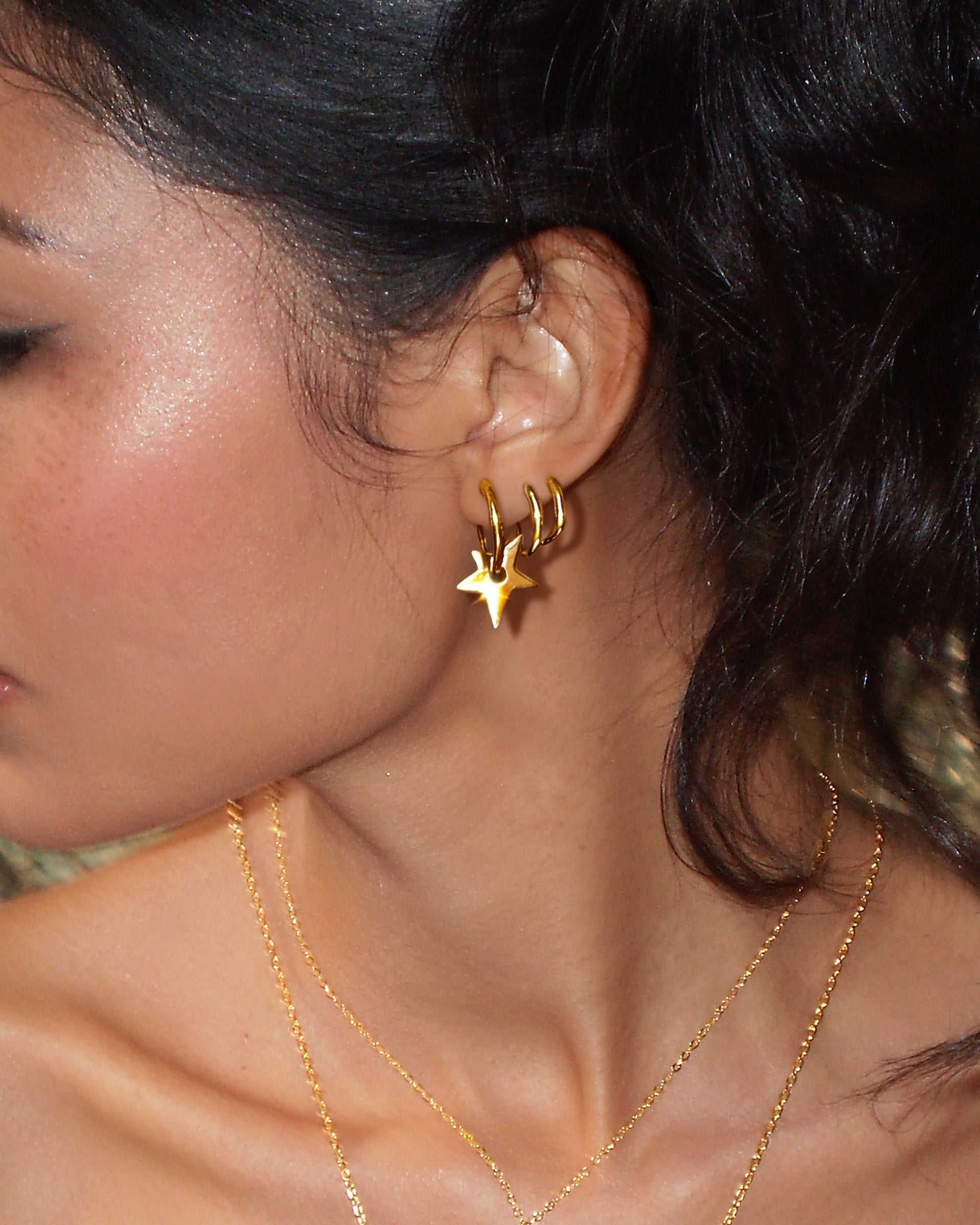 Star & Link Earrings Set en route jewellery