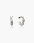 Jenny Medium Hoop Earrings in Silver