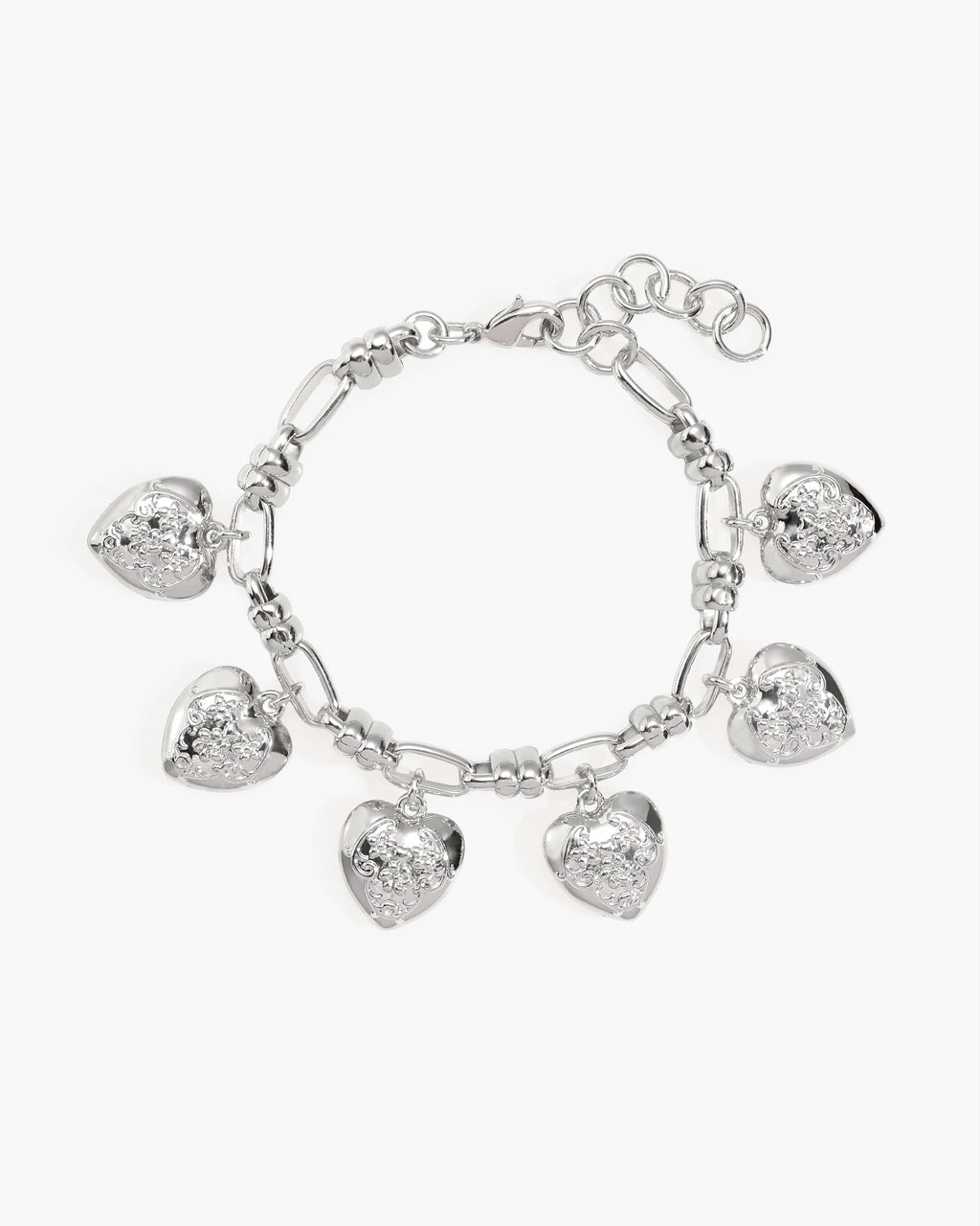 Heart Club Bracelet in Silver en route jewellery