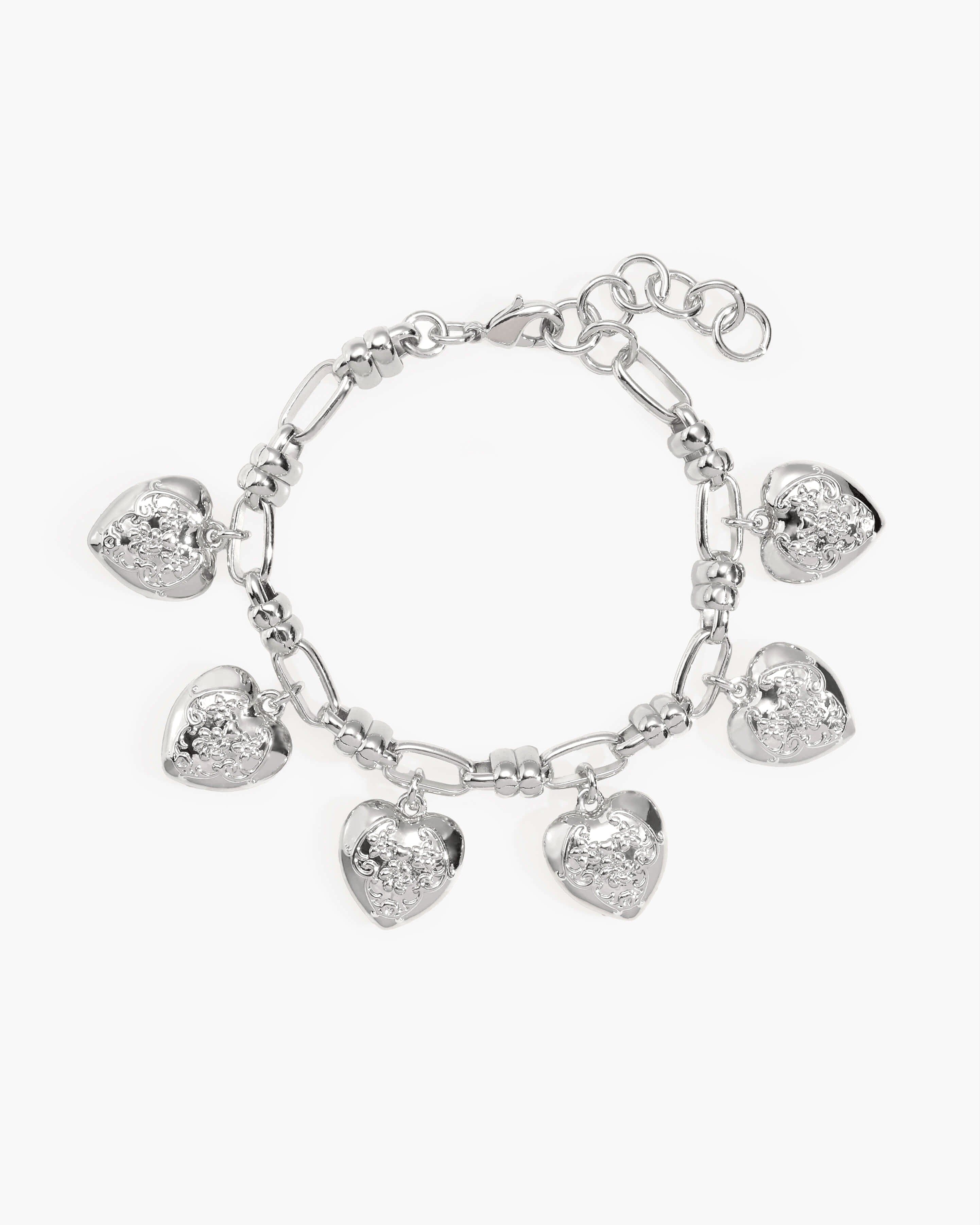 Heart Club Bracelet in Silver en route jewellery