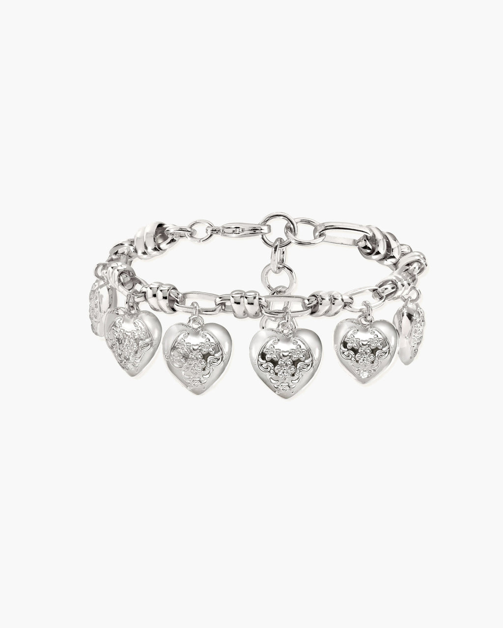 Heart Club Bracelet in Silver en route jewellery