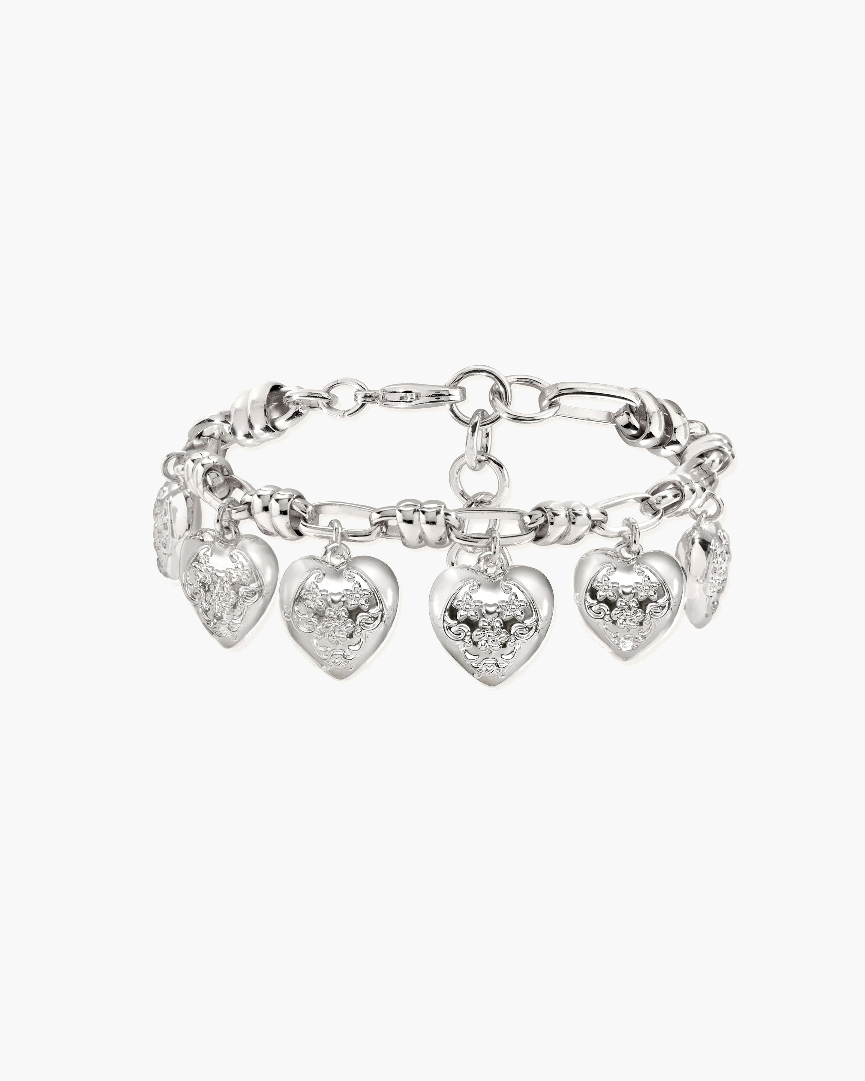 Heart Club Bracelet in Silver en route jewellery