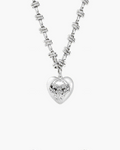 Secret Keeps Openable Heart Necklace in Silver en route jewellery