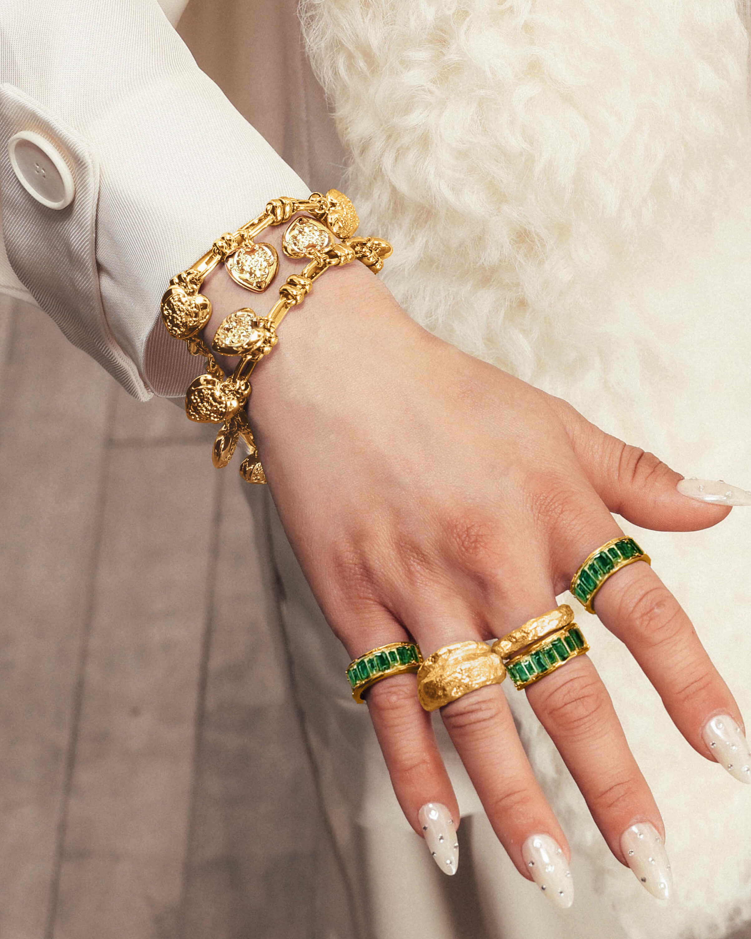 Heart Club Bracelet en route jewellery