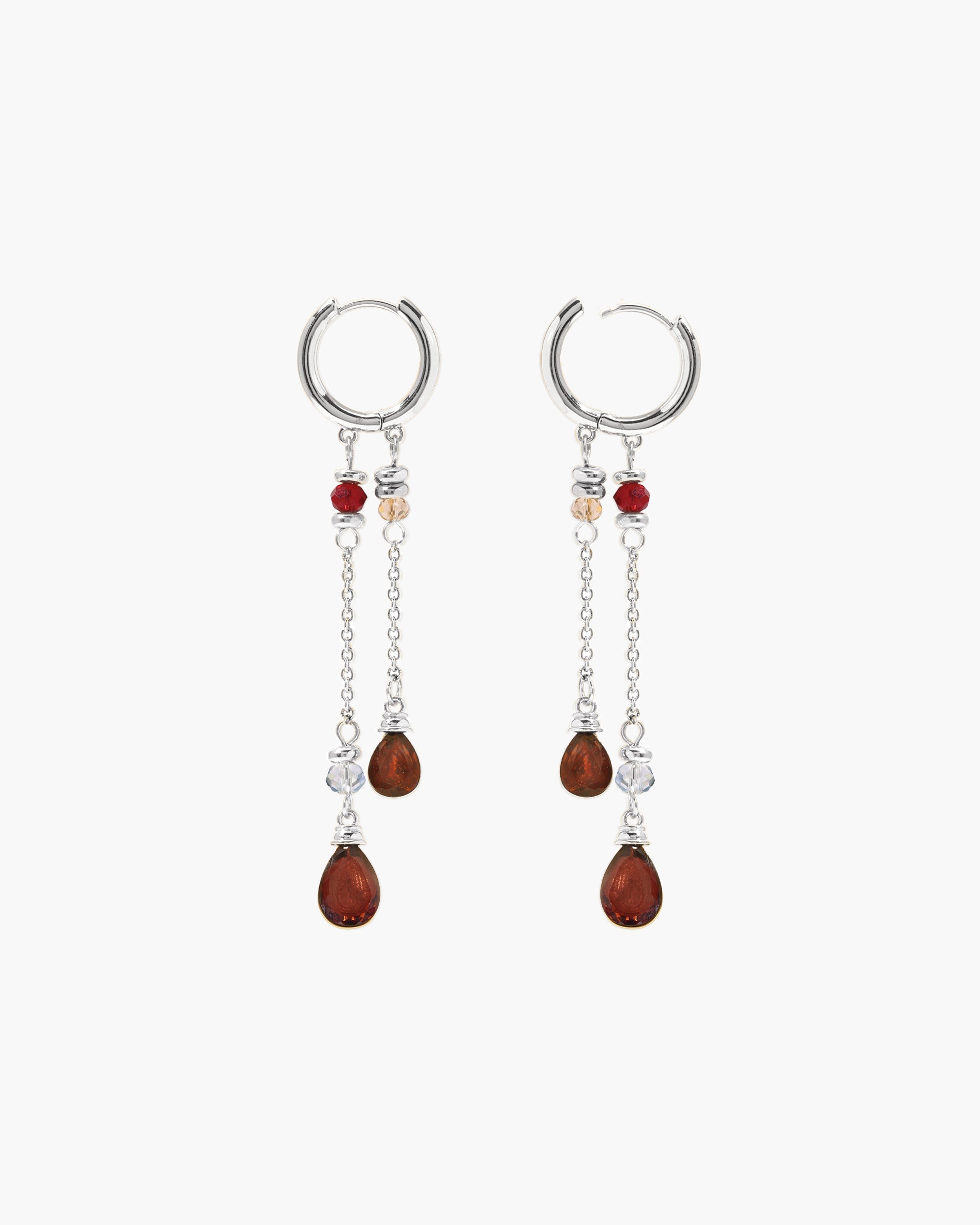 Silent Drop Earrings in Silver en route jewellery