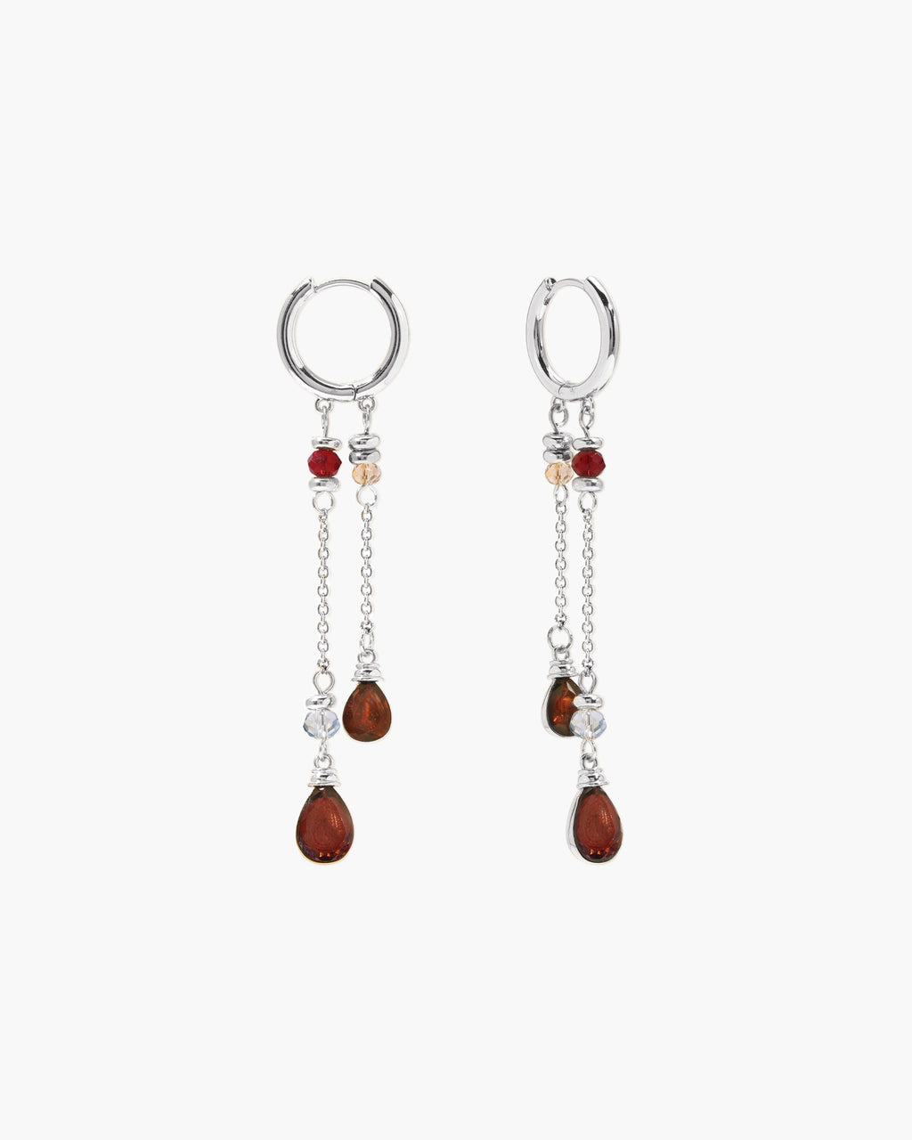 Silent Drop Earrings in Silver en route jewellery