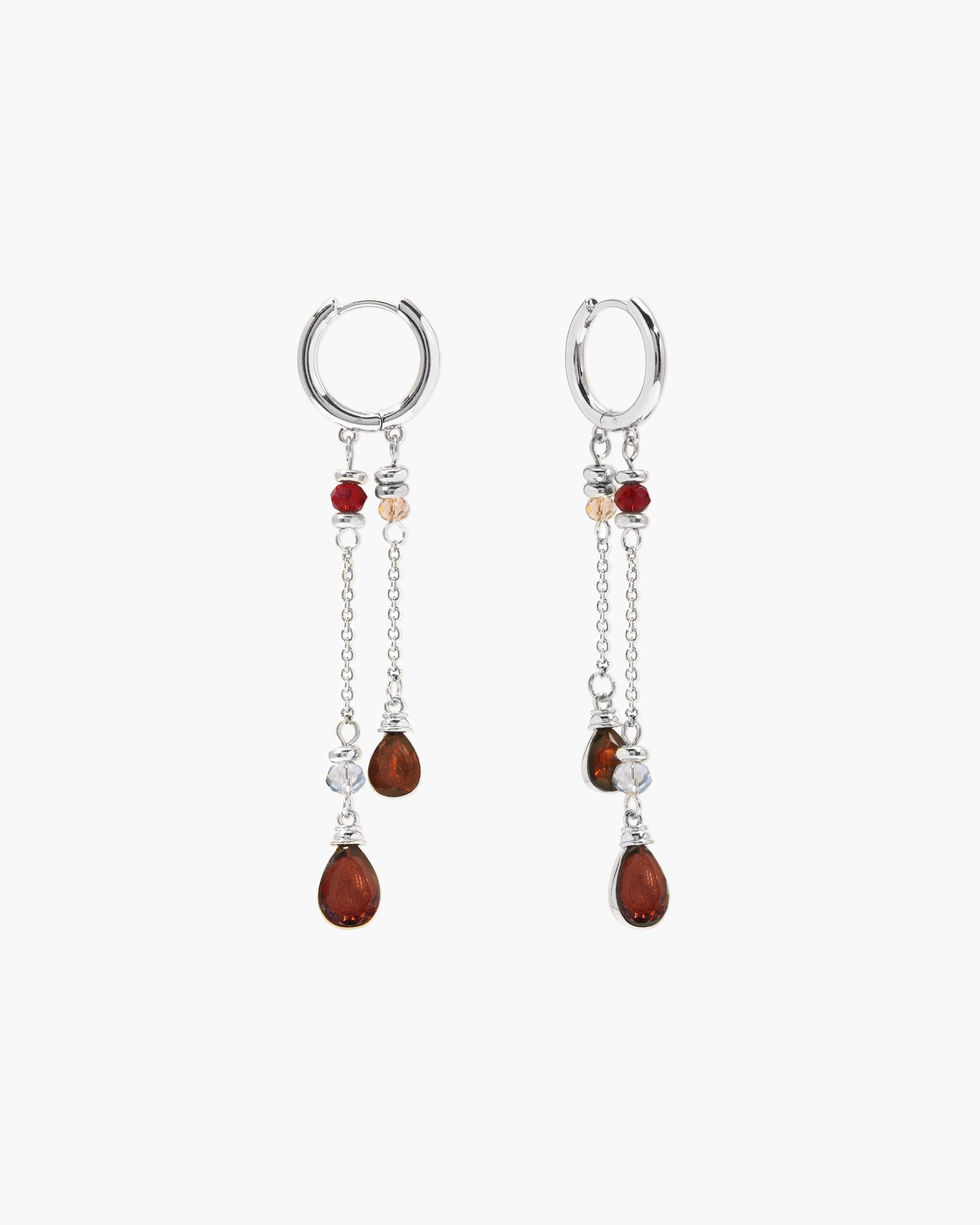 Silent Drop Earrings in Silver en route jewellery