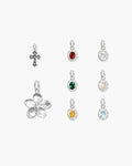 Tiny Meanings & Birthstone Charm in Silver en route jewellery