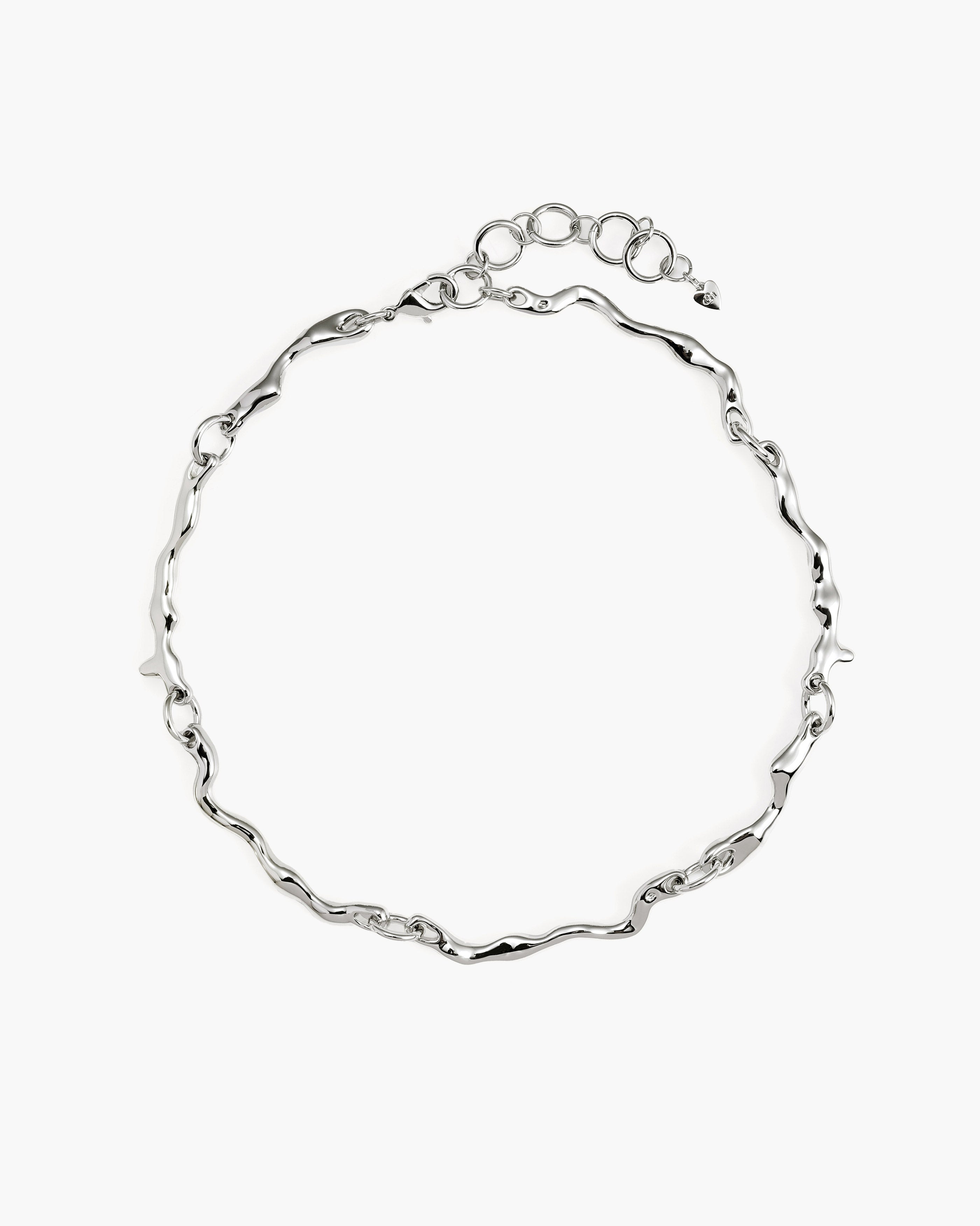Silver Molten Necklace