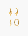 Star & Link Earrings Set en route jewellery
