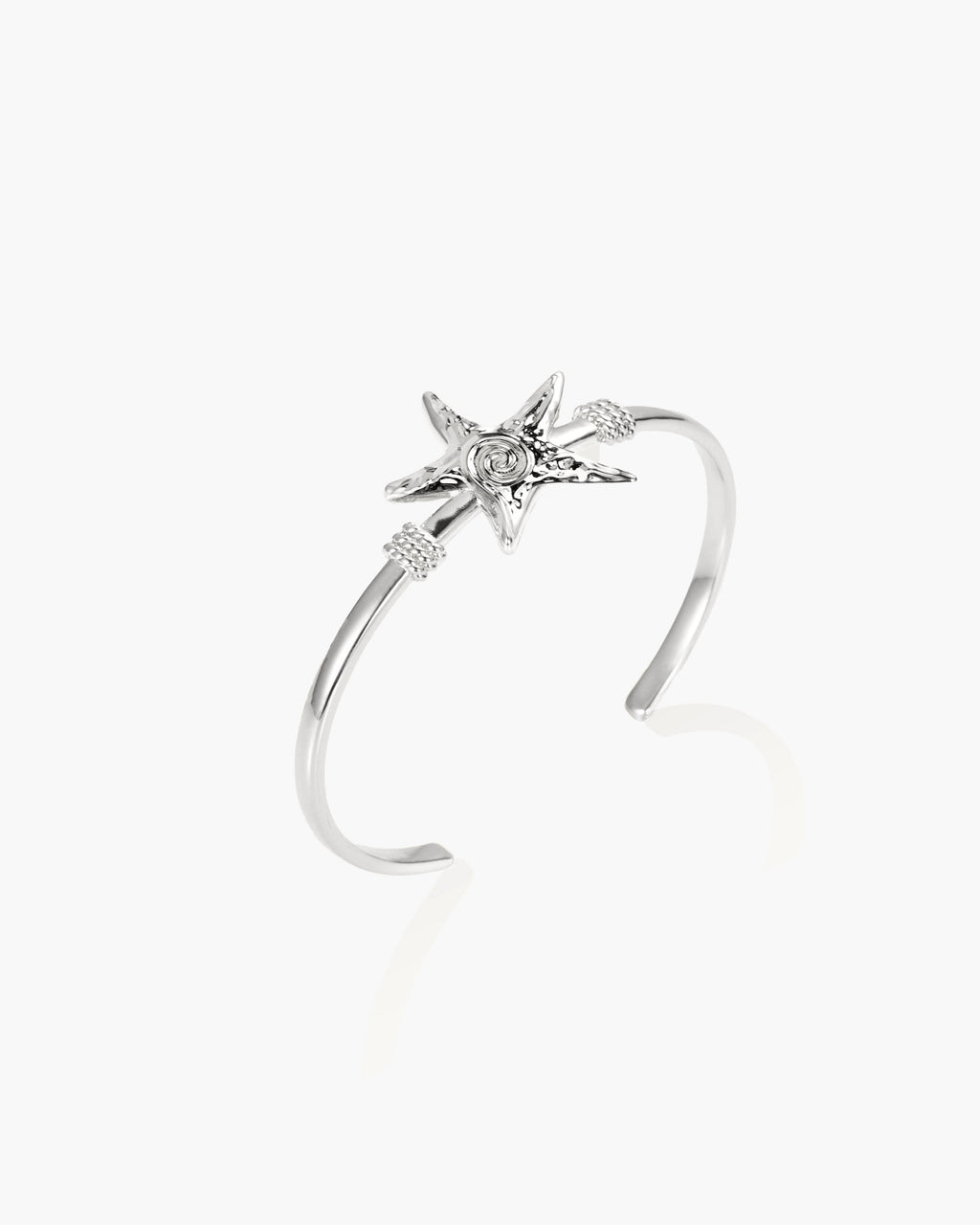 Silver Starfish Bangle