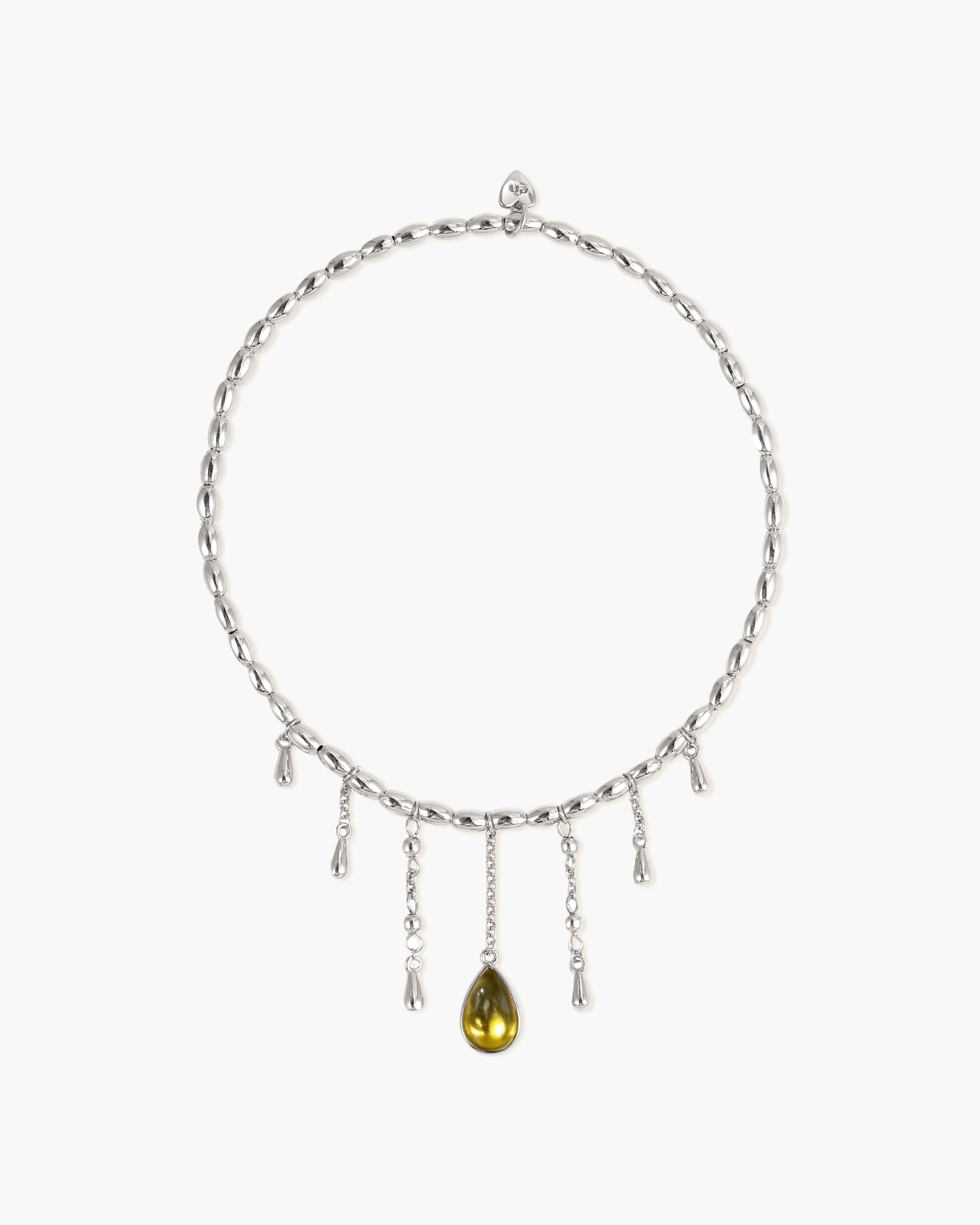 Waterdrop Arm Chain in Silver en route jewellery