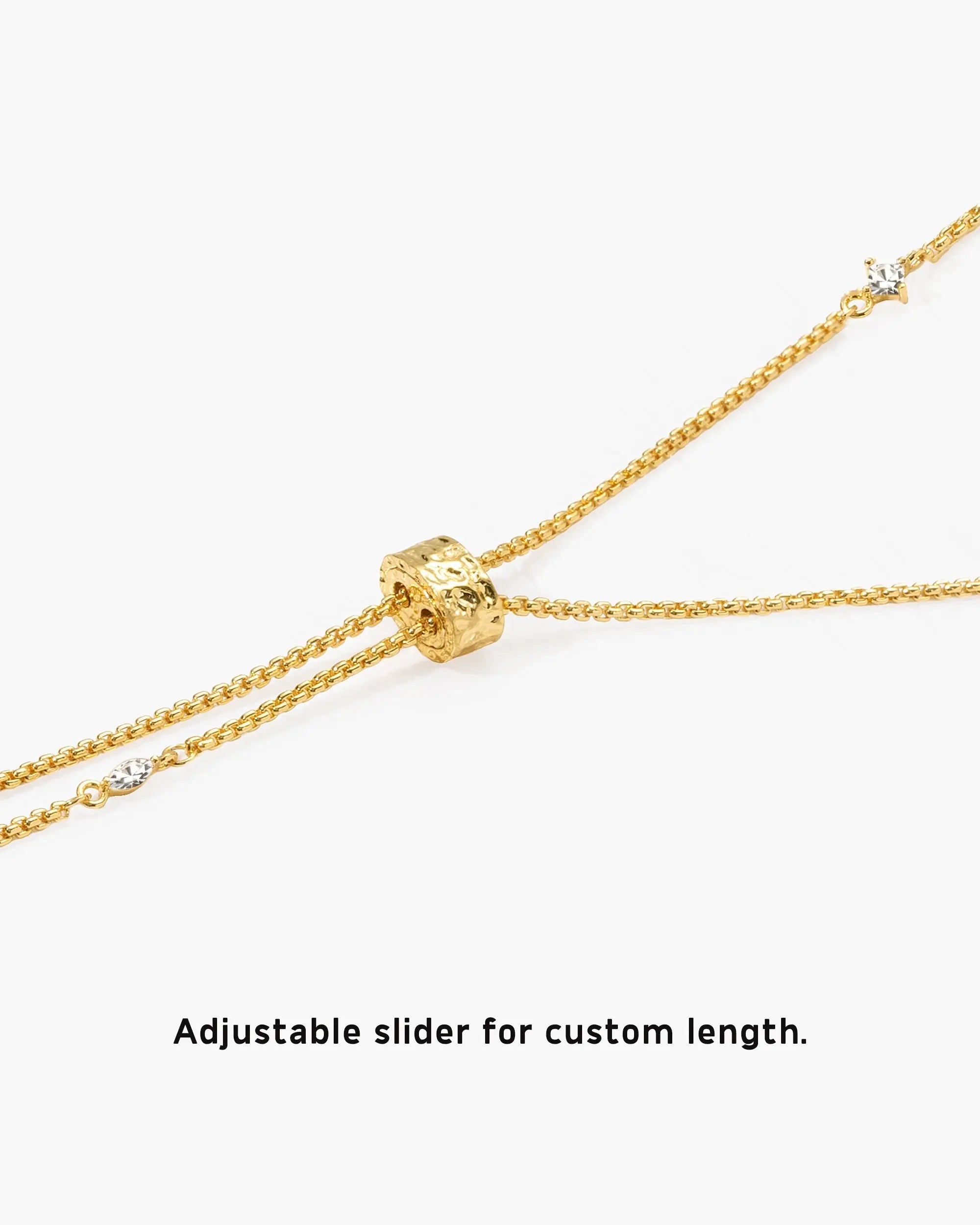 Inès Slider Lariat Necklace en route jewellery