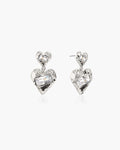 Forever Heart Earrings in Silver en route jewellery
