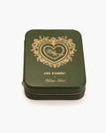 Isola Heart Jewelry Box in Olive en route jewellery