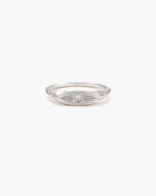 Astral Glow Ring in Silver en route jewellery