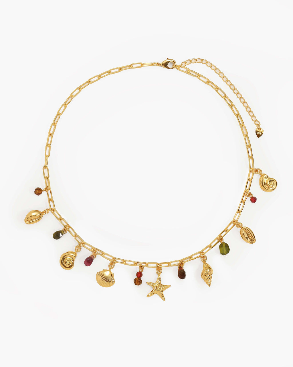 Coral Dancer Charm Necklace en route jewellery