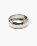 Silver Chunky Bangle en route jewellery
