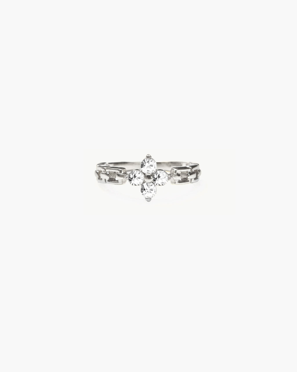 Lucky Clover Ring in Silver en route jewellery