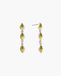 Olive Marquise Earrings in Silver en route jewellery