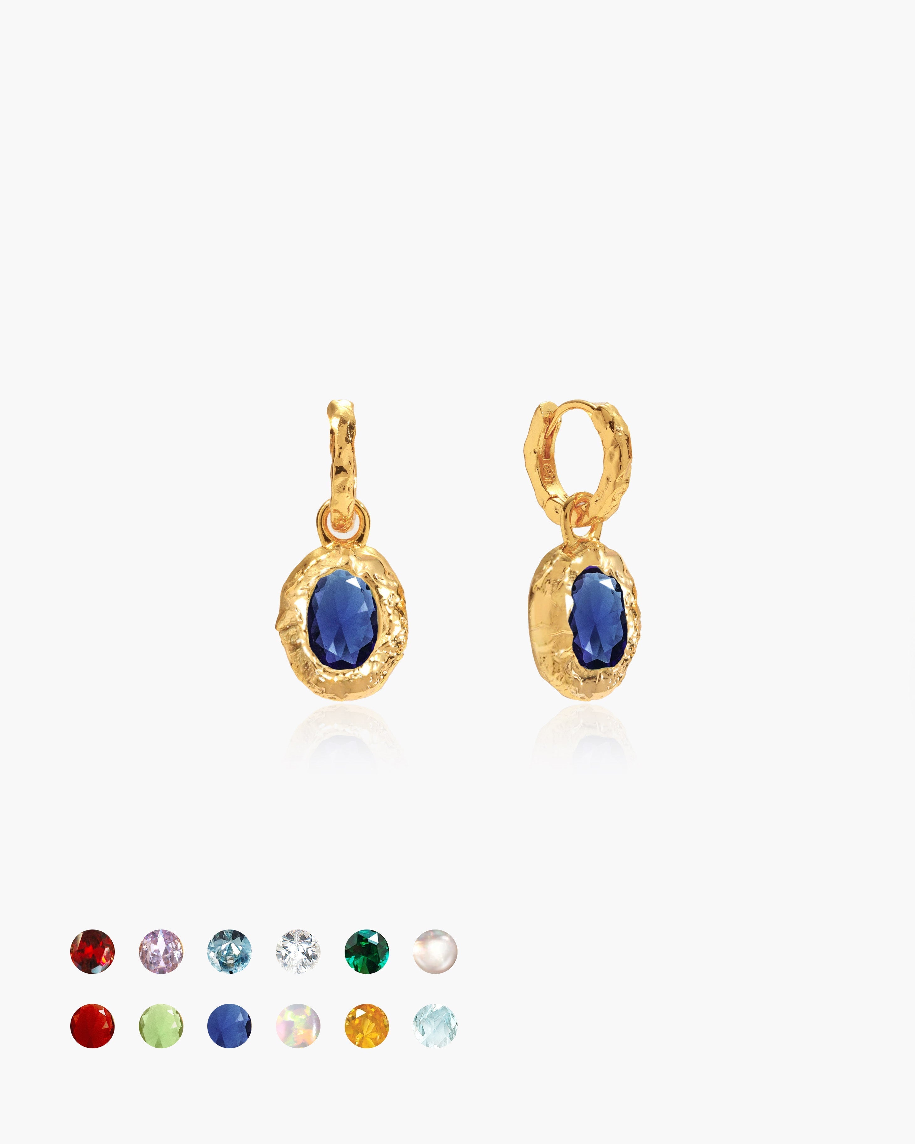 Birthstone Earrings en route jewellery