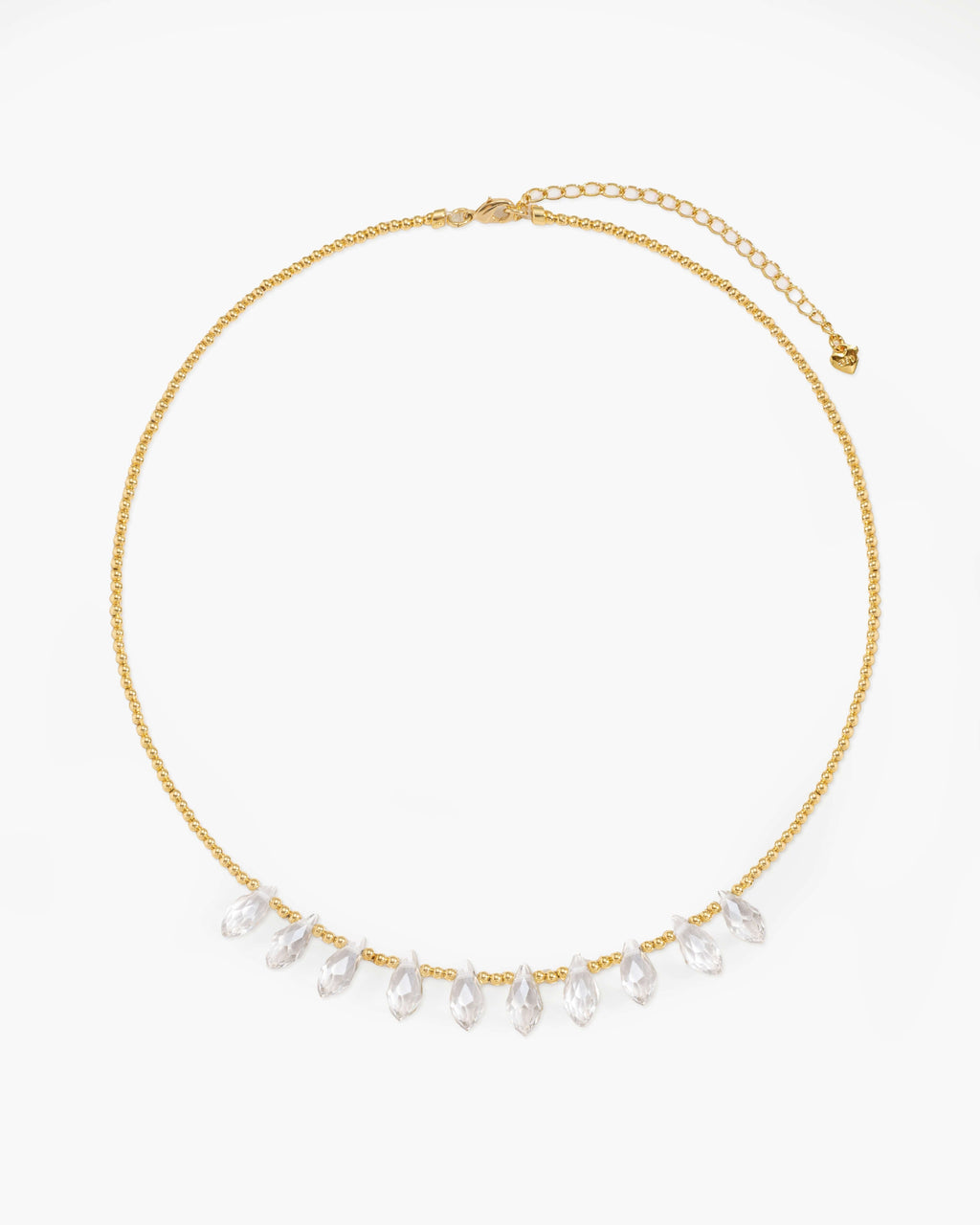 Crystal Raindrop Necklace en route jewellery
