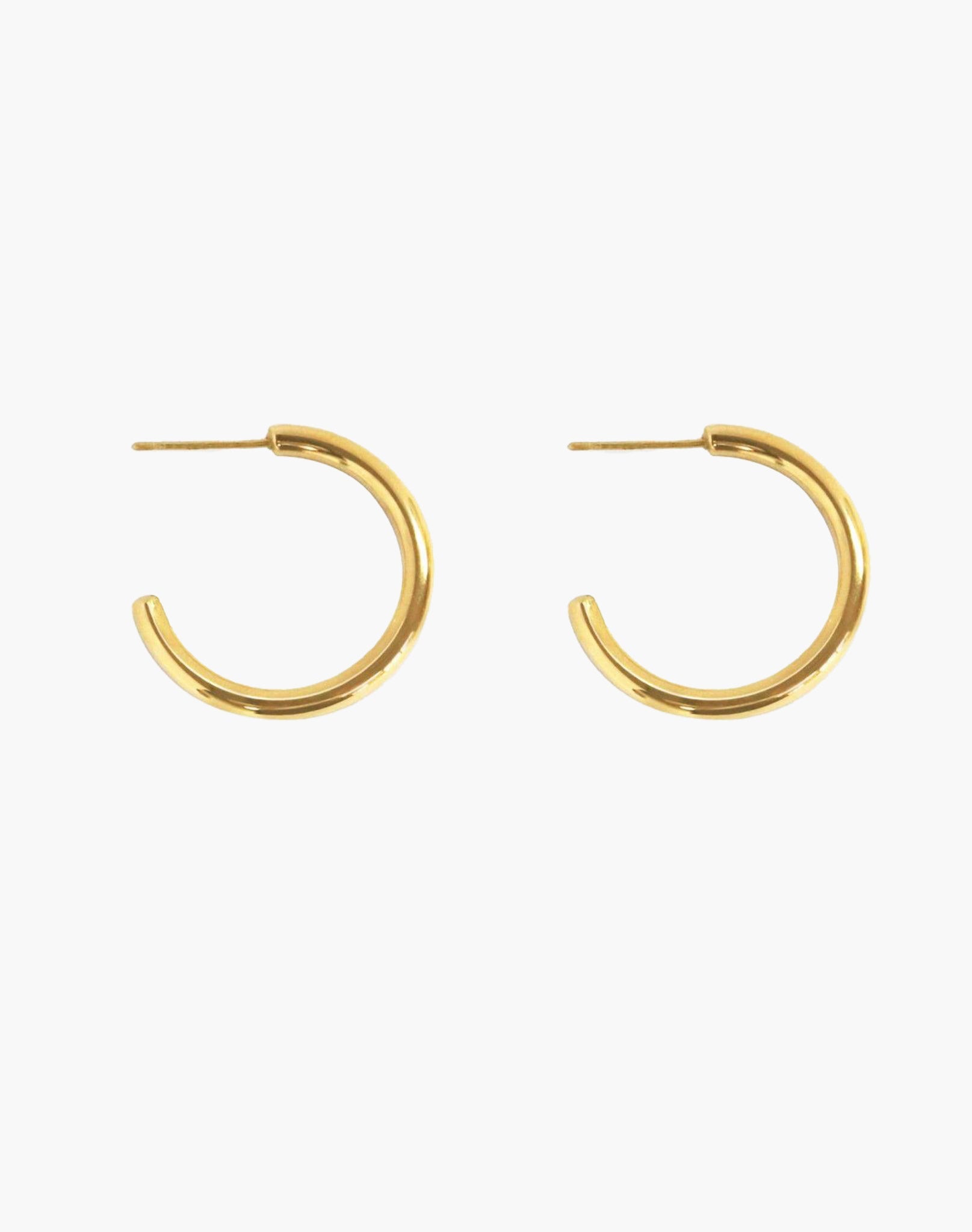 Gold 30mm Endless Hoop Earrings