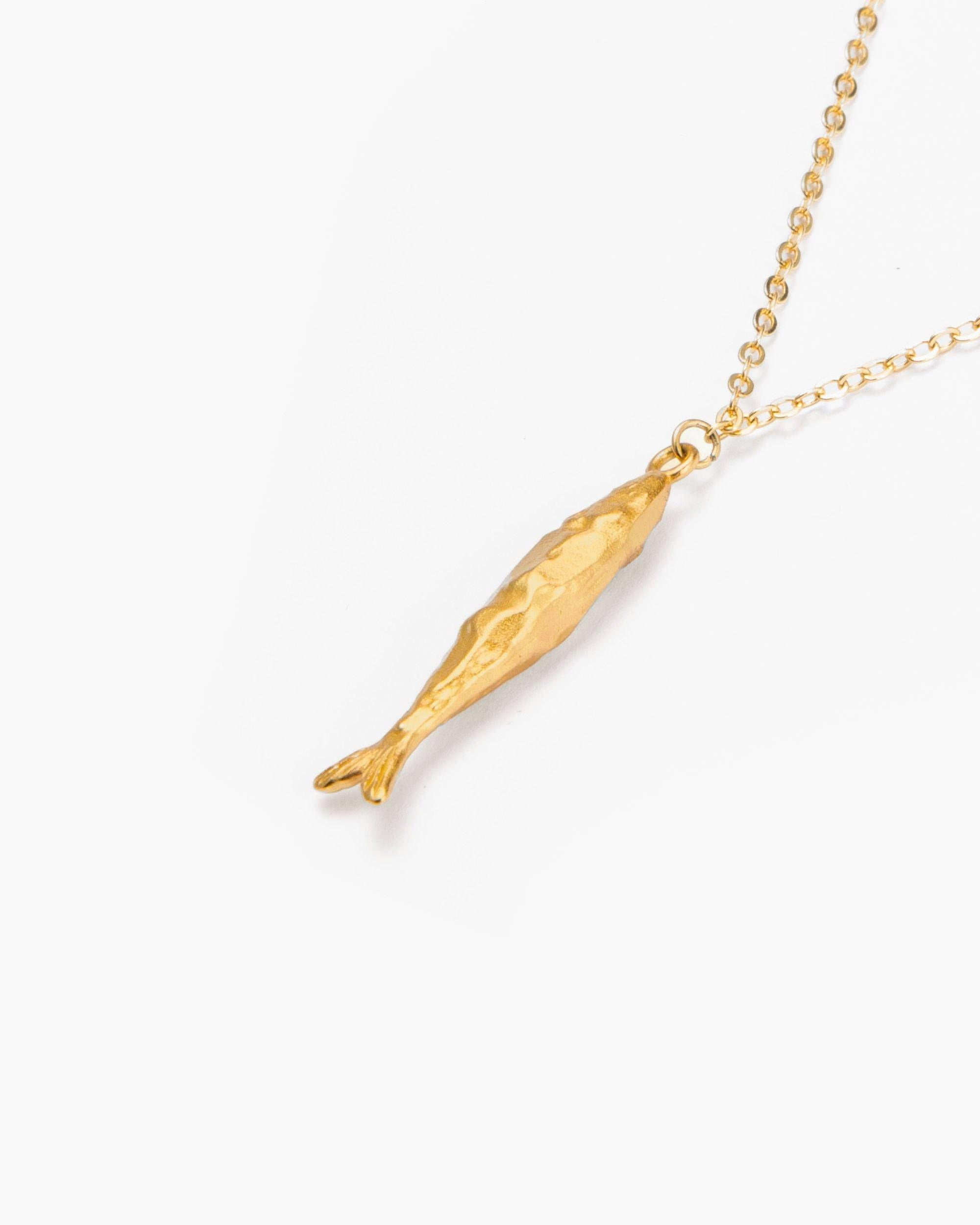 Gold Anchovy Necklace