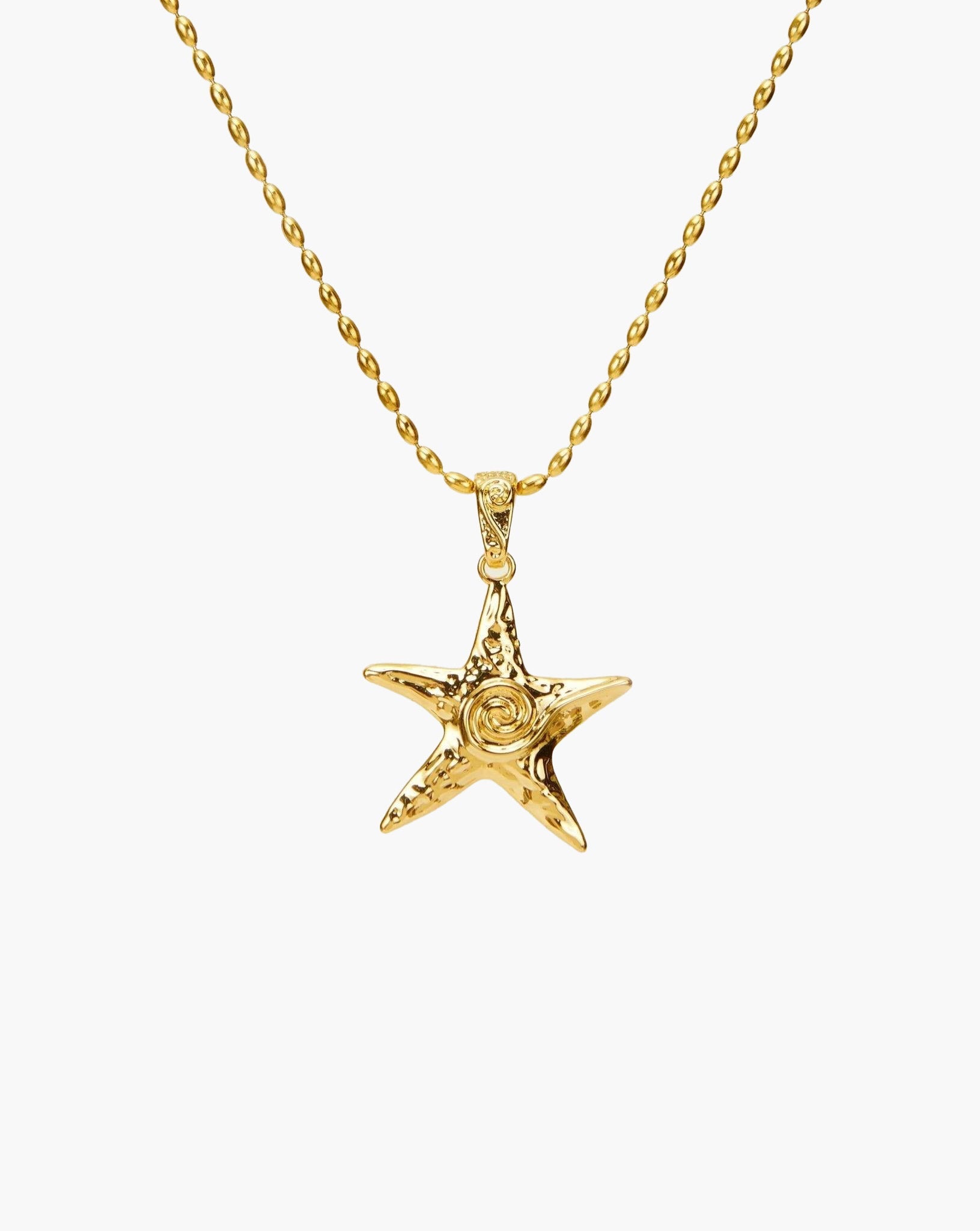 Gold Starfish Necklace