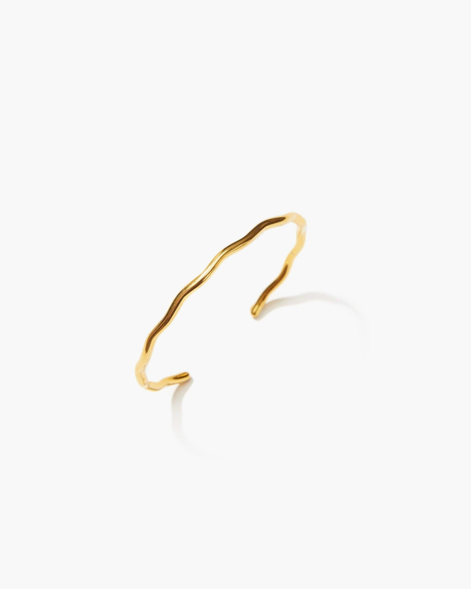 Golden Wave Bangle
