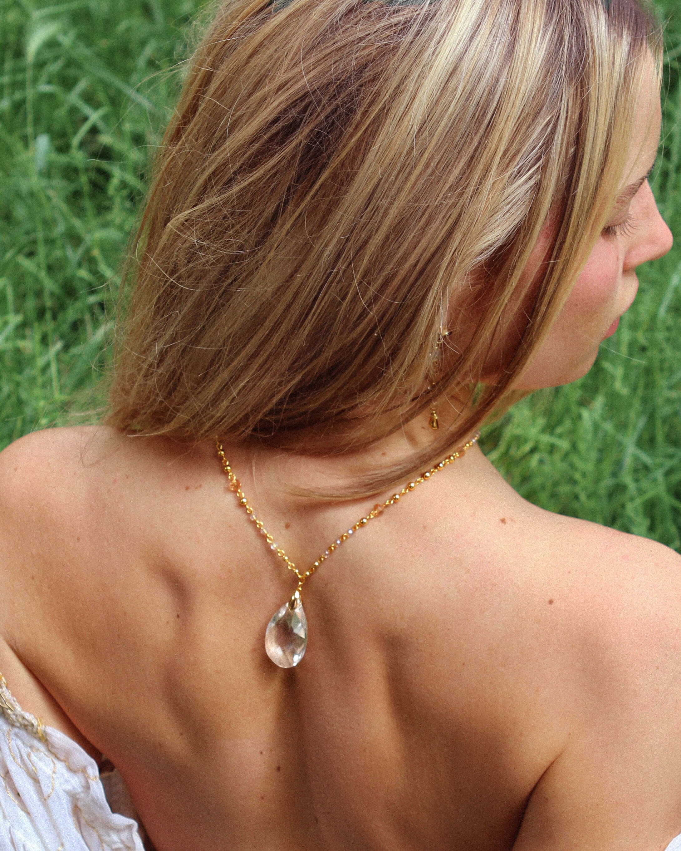 Maiden's Tears Necklace en route jewellery