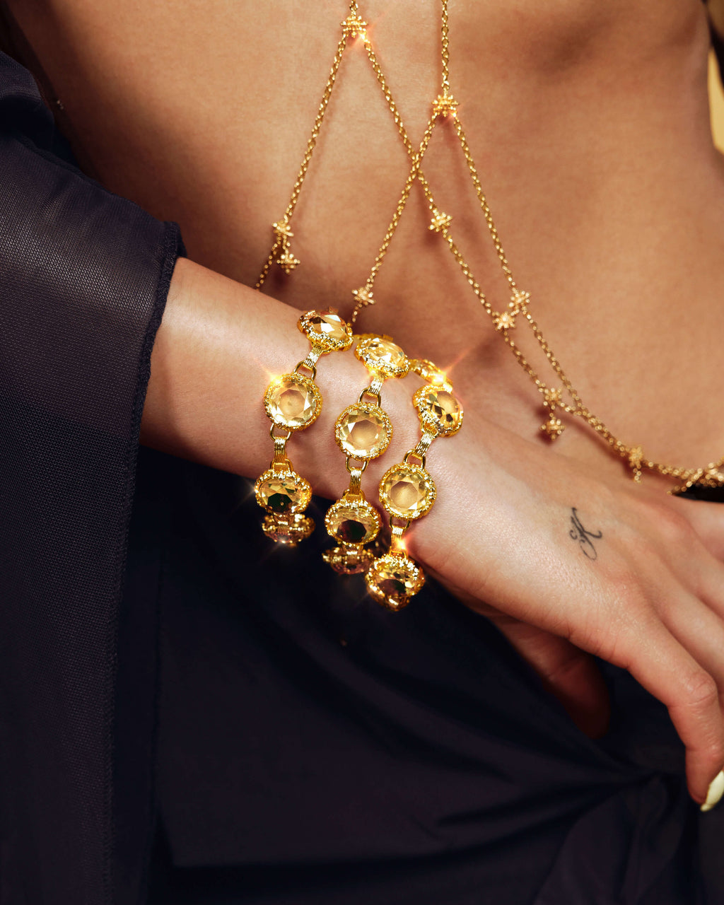 Honey Quartz Bracelet en route jewellery