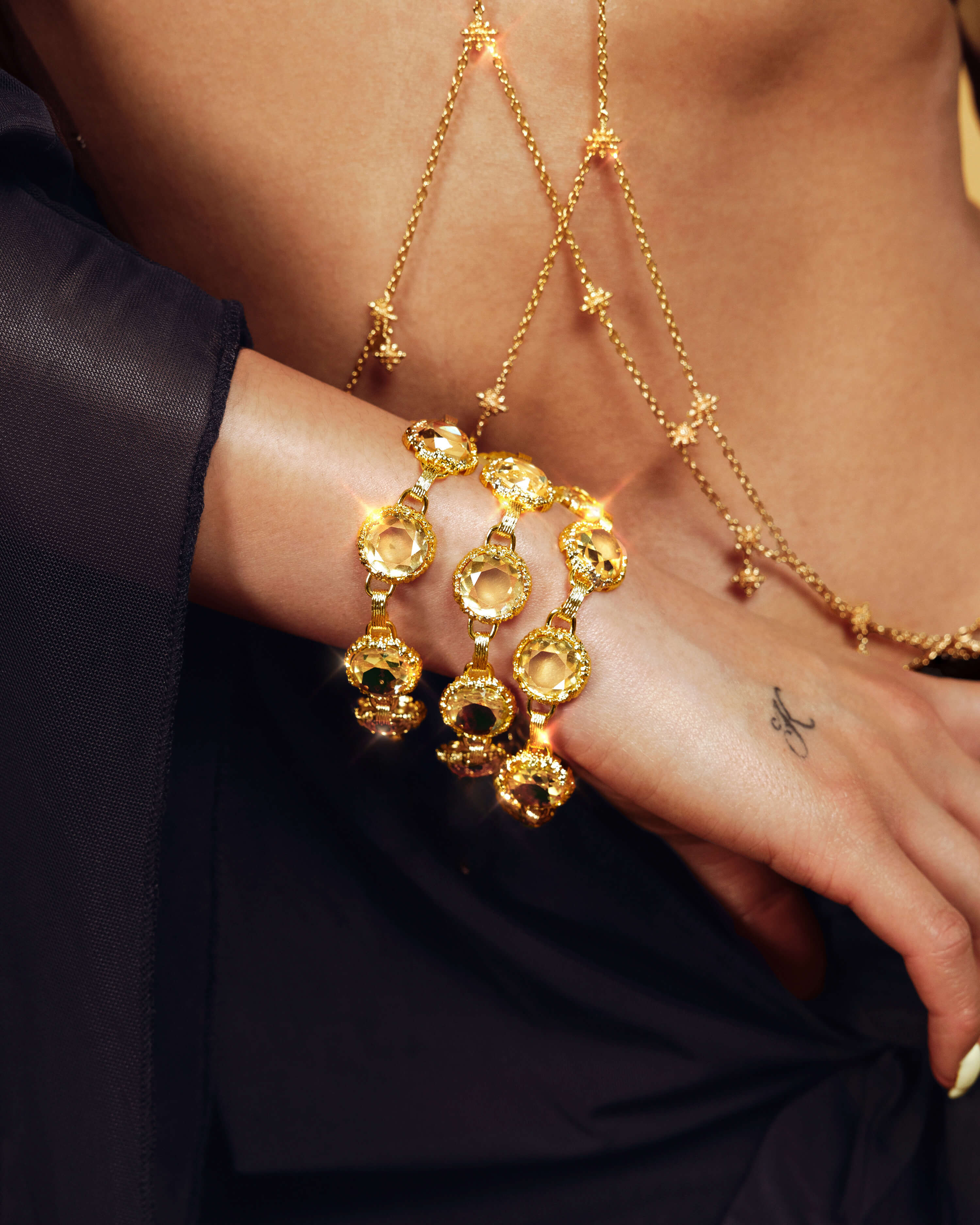 Honey Quartz Bracelet en route jewellery