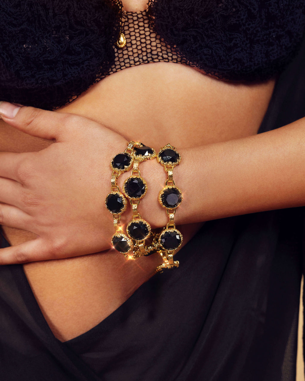 Midnight Quartz Bracelet en route jewellery