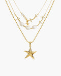 The Mellow Necklace & Starfish Necklace Set en route jewellery