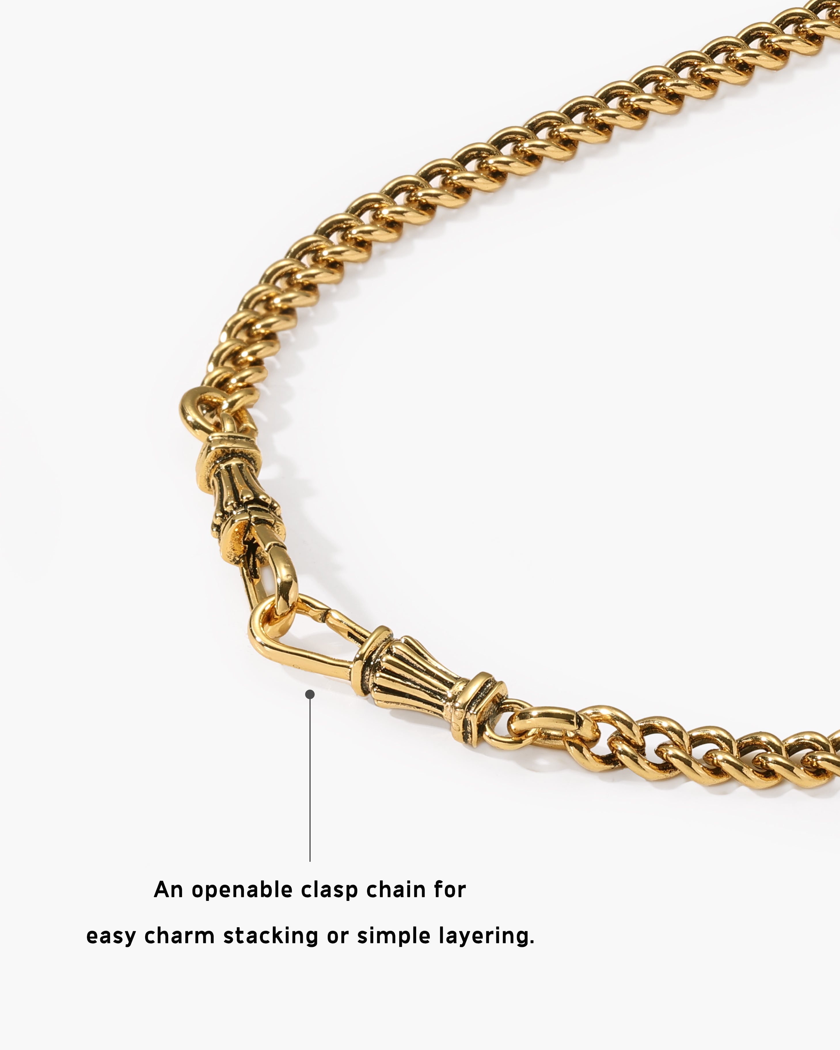 Watch Clasp Chain Necklace en route jewellery