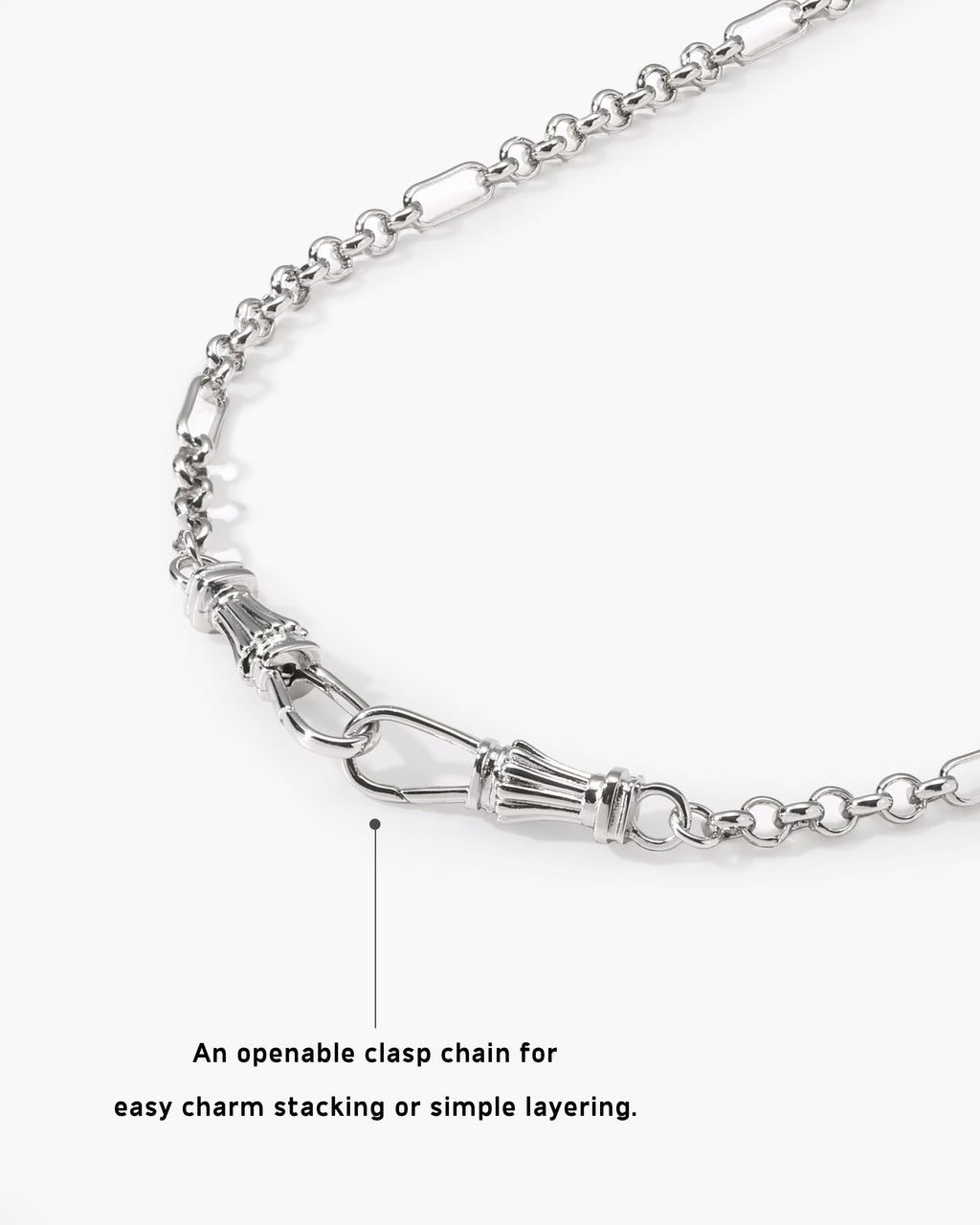 Deco Clasp Chain Necklace en route jewellery
